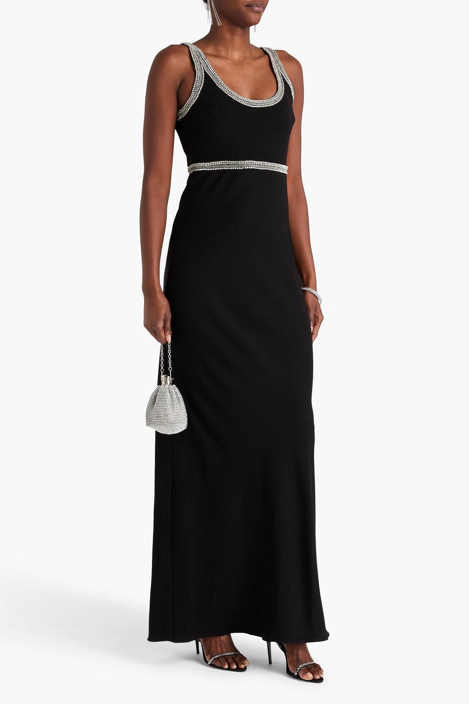 veronica beard flores bead-trim maxi dress Veronica Beard Flores Bead-Trim Maxi Dress In Black - 65% Off