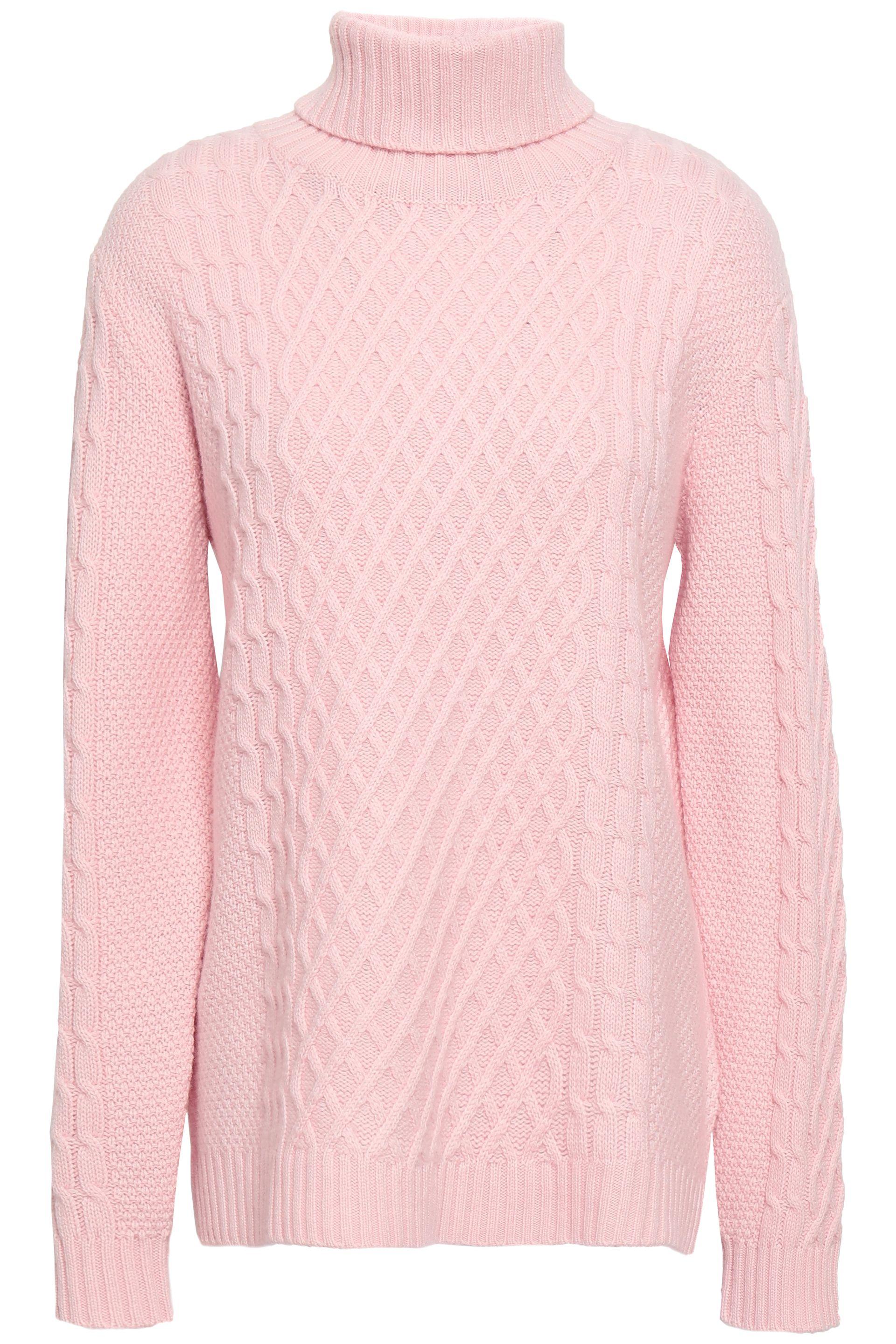 Chinti & Parker Cable-knit Wool And Cashmere-blend Turtleneck Sweater ...