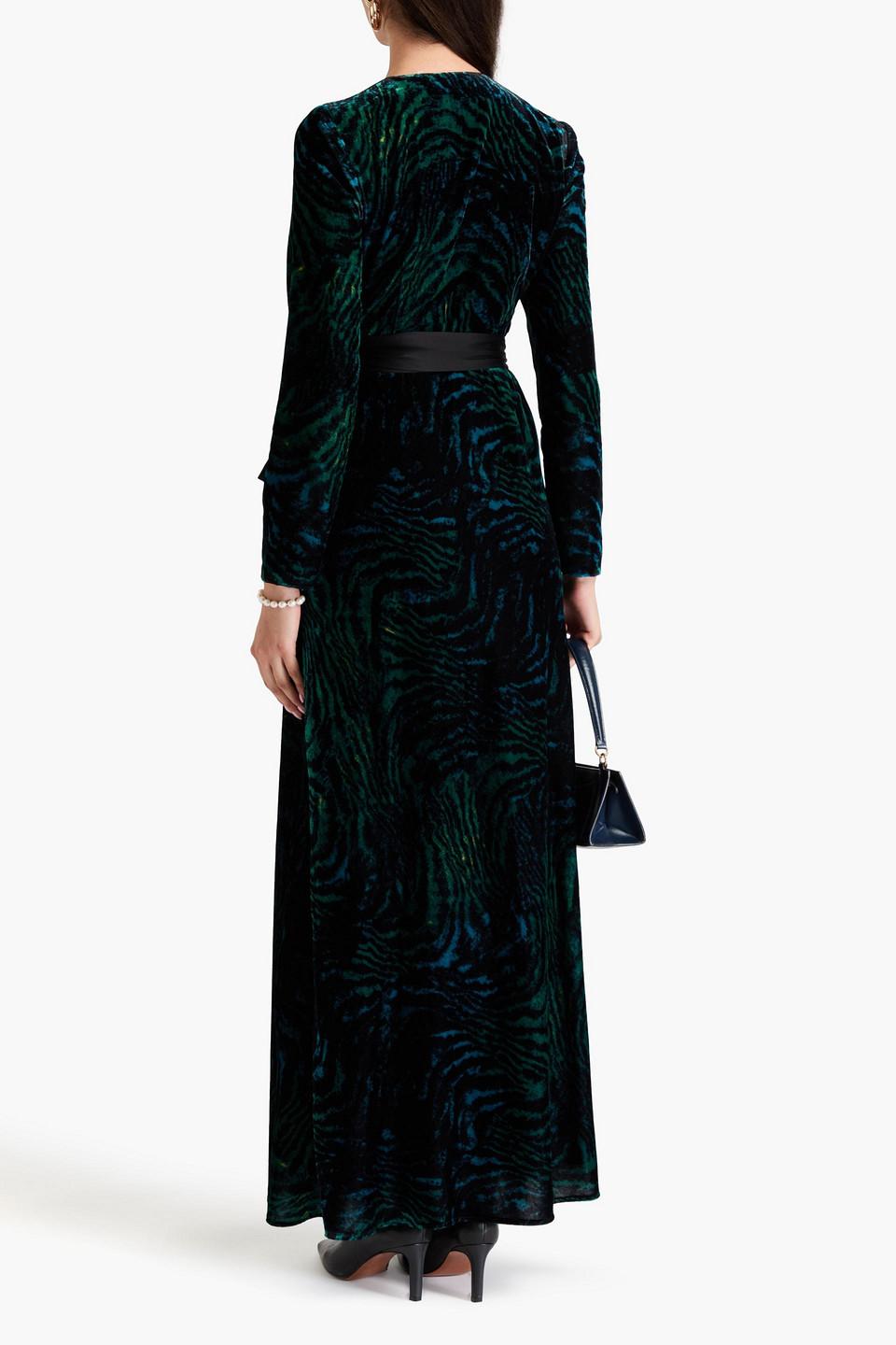 black long sleeve maxi evening dress Marcela Modal Plunge Neck Long Sleeve Maxi Dress in Black