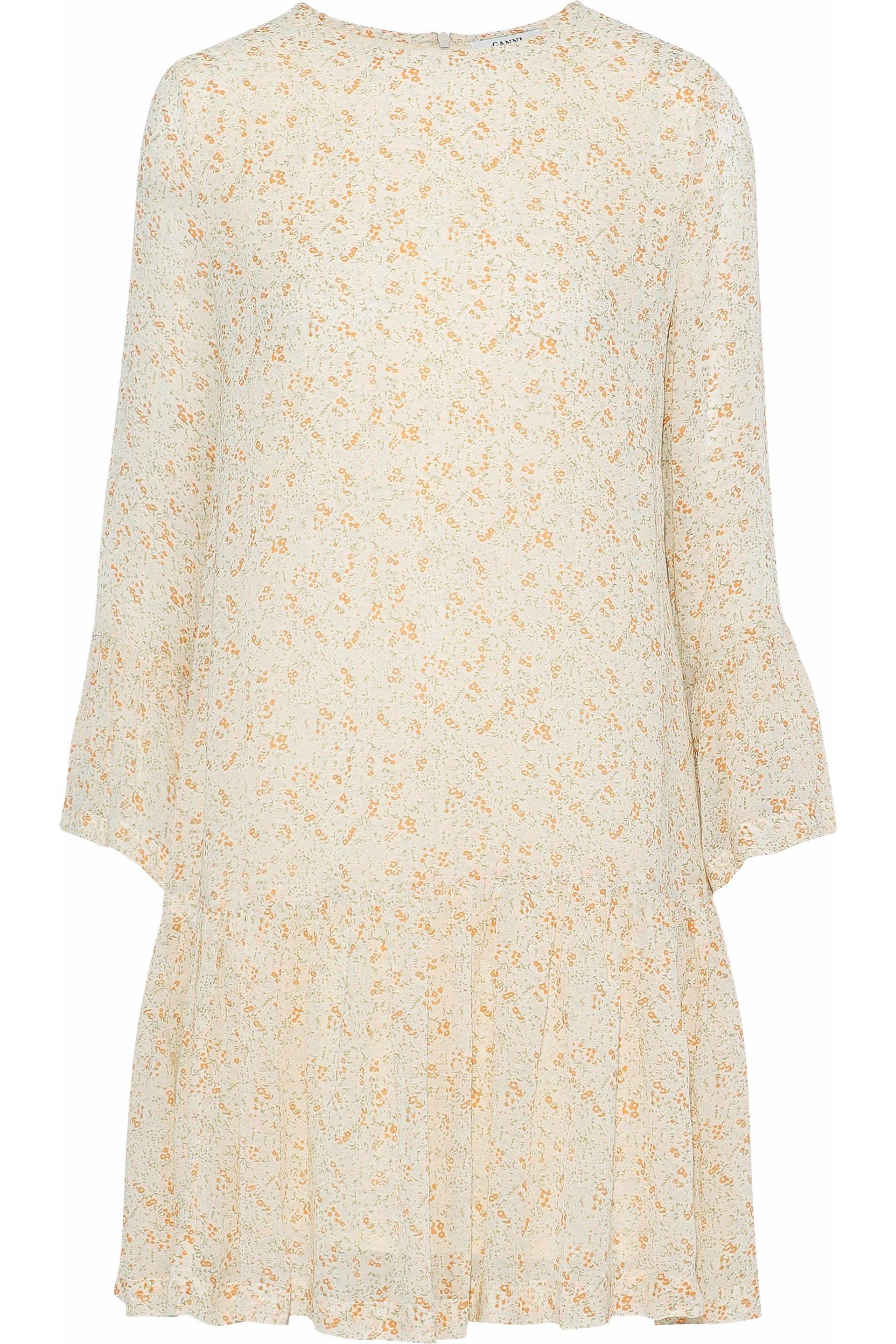 ganni clermont georgette wrap dress