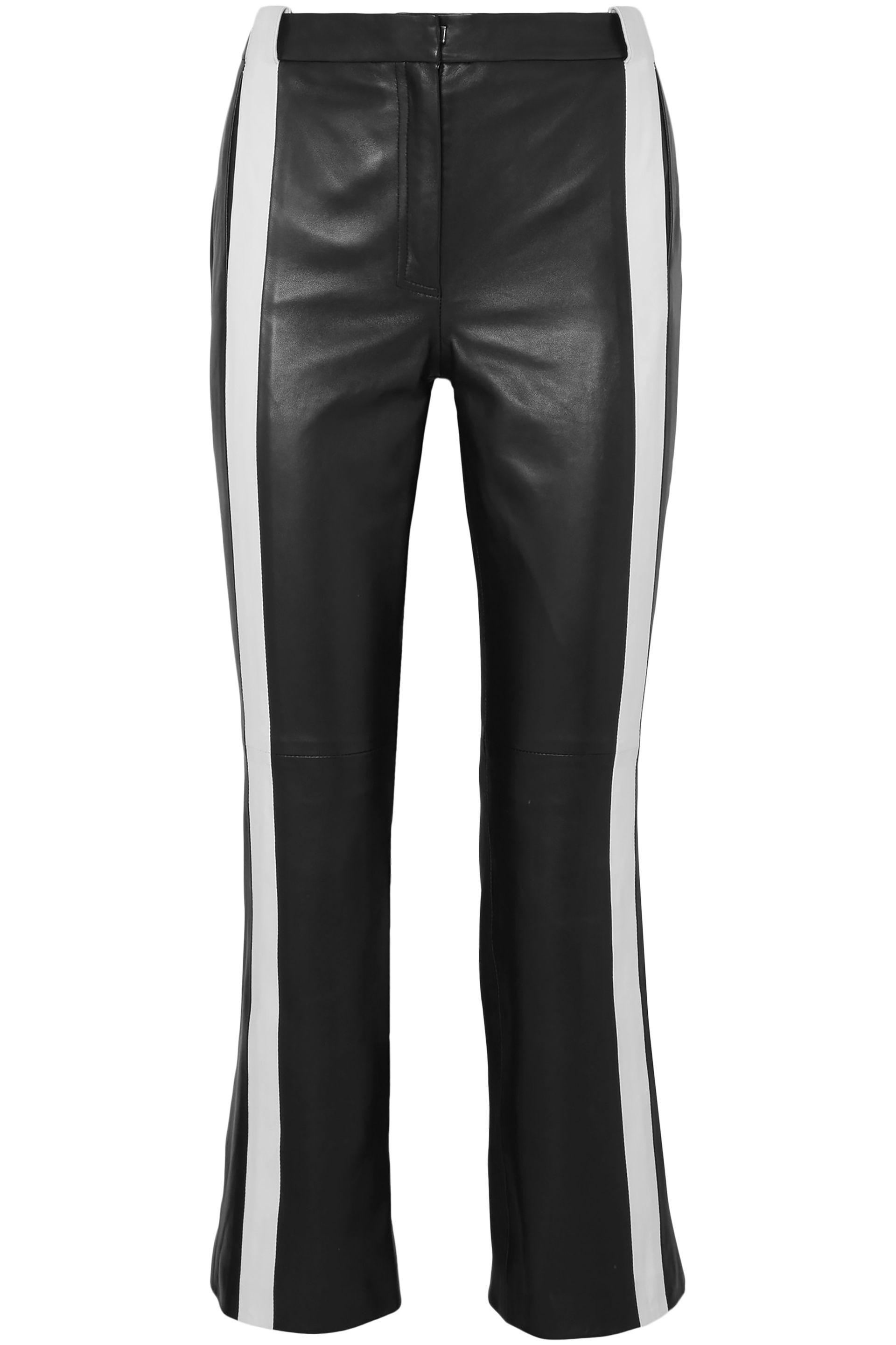 mugler leather pants