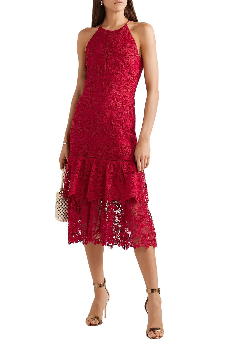 Rachel zoe red lace dress Clearance