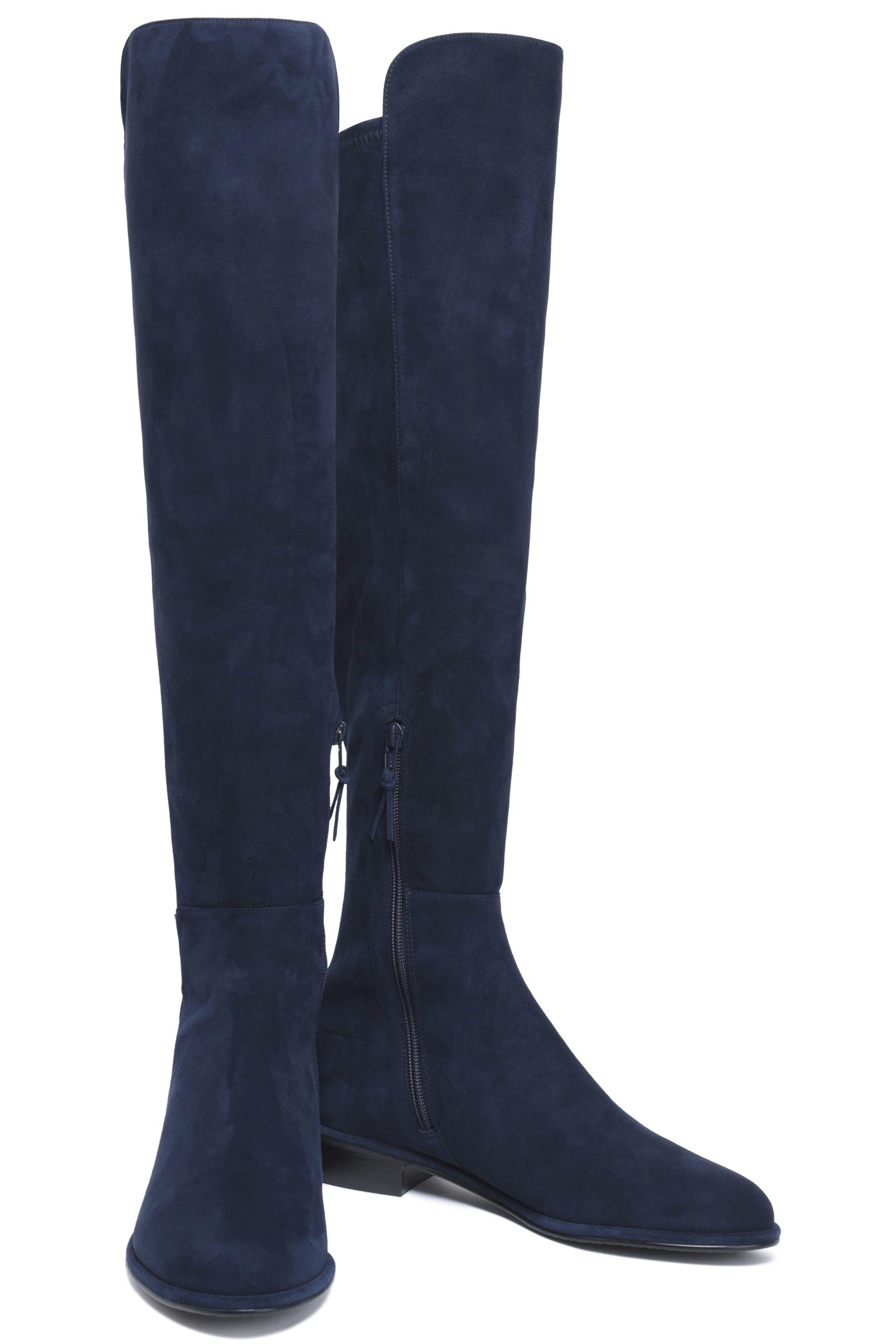 turquoise suede knee high boots