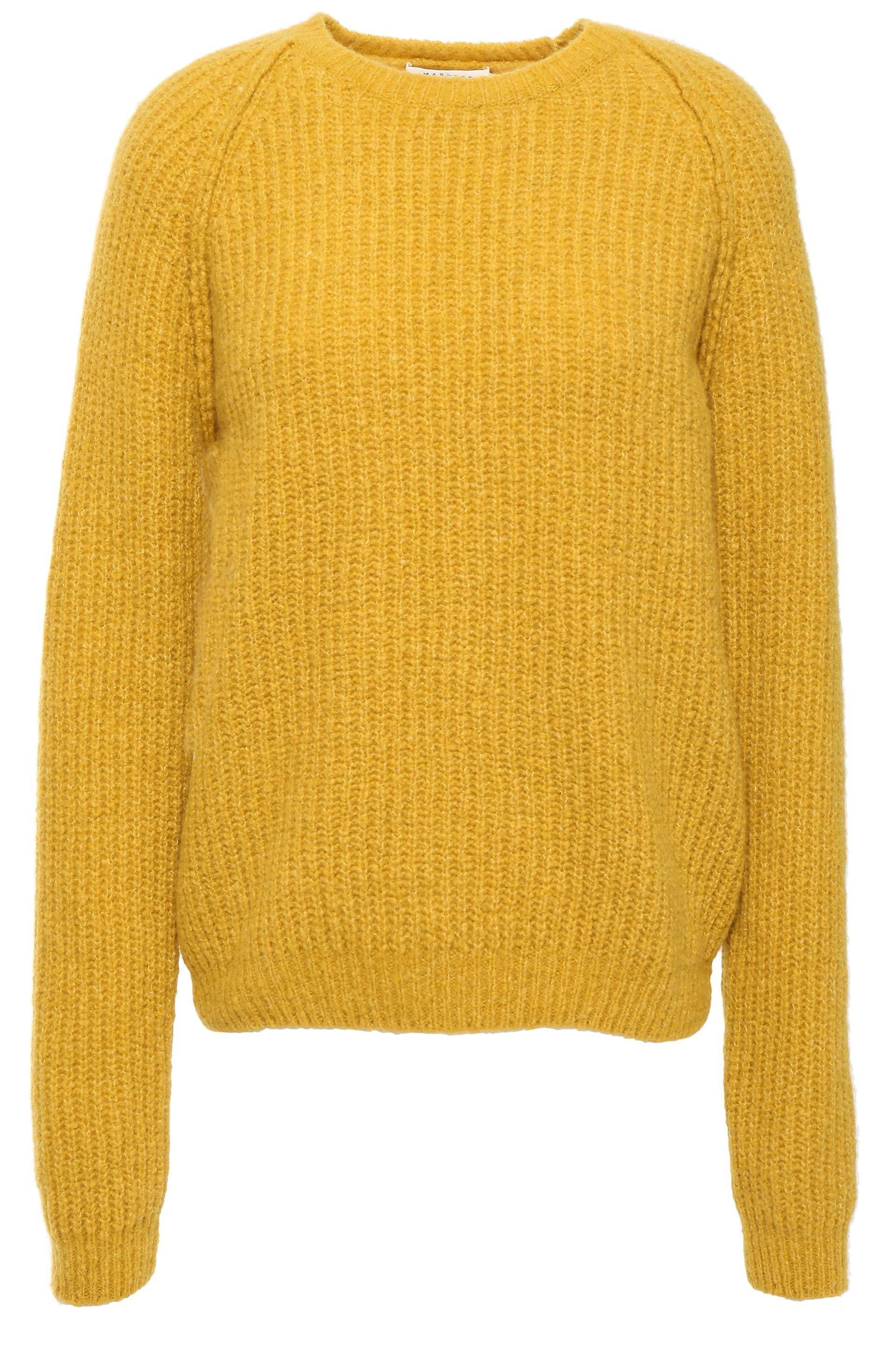 MASSCOB Ribbed Wool-blend Sweater Mustard - Lyst