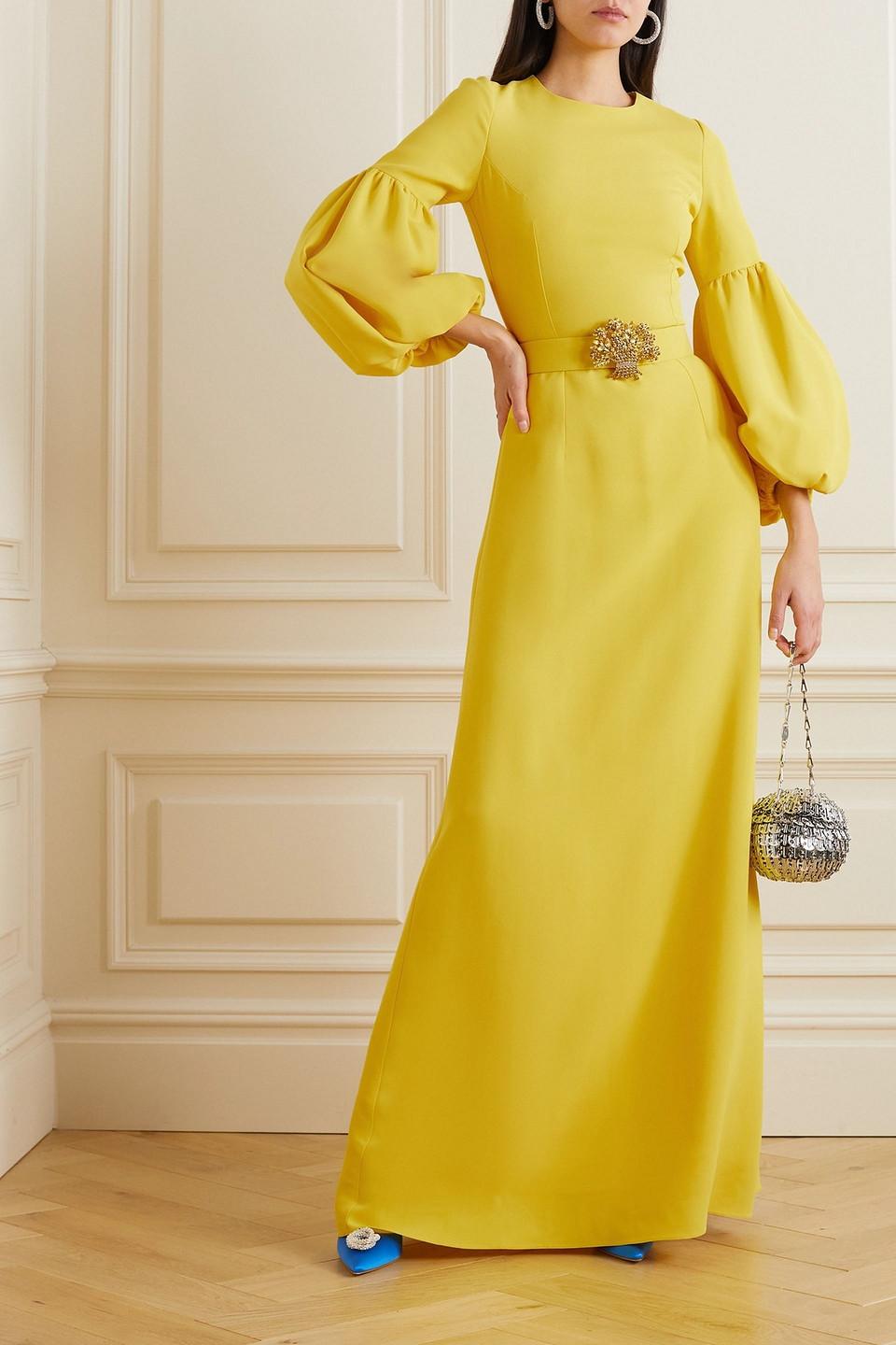 green emerald velvet dress GN  Gold foil pleated gown