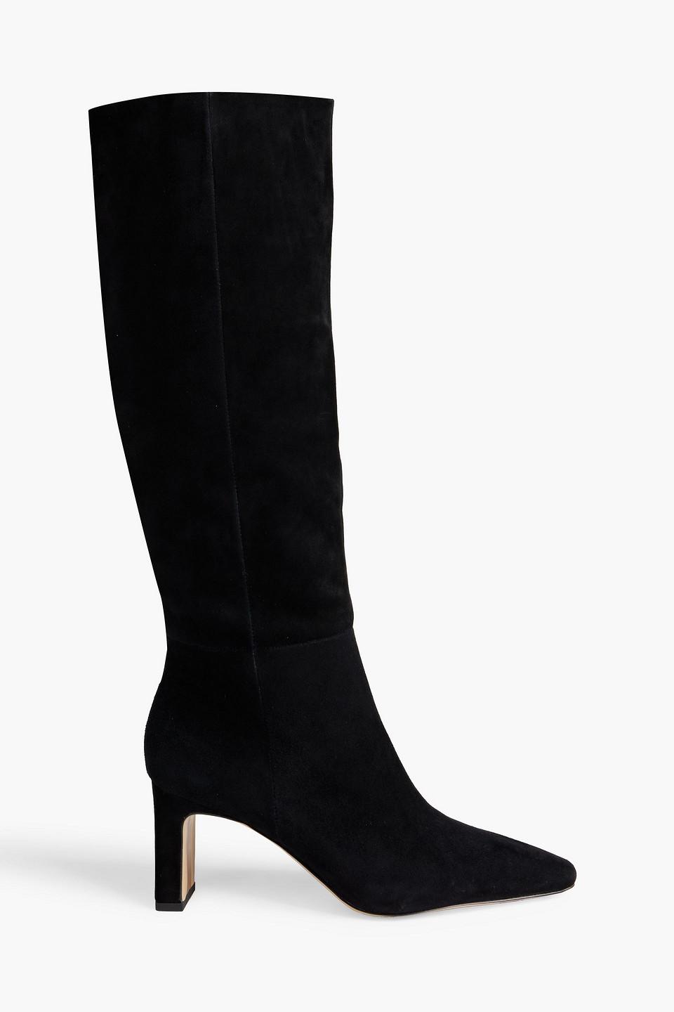 Sam Edelman Sylvia Suede Knee Boots in Black | Lyst