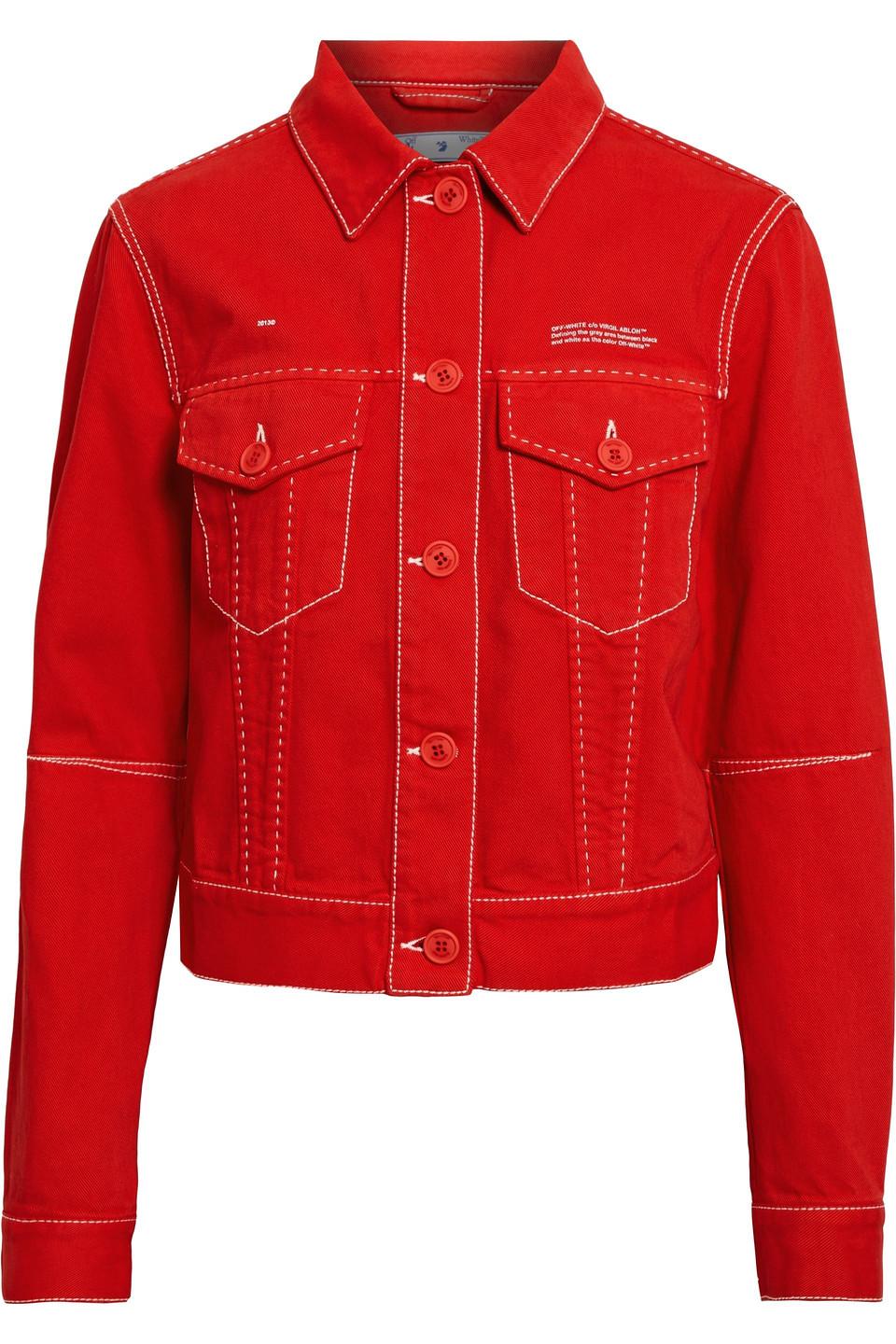 Virgil Abloh Printed Denim Jacket 