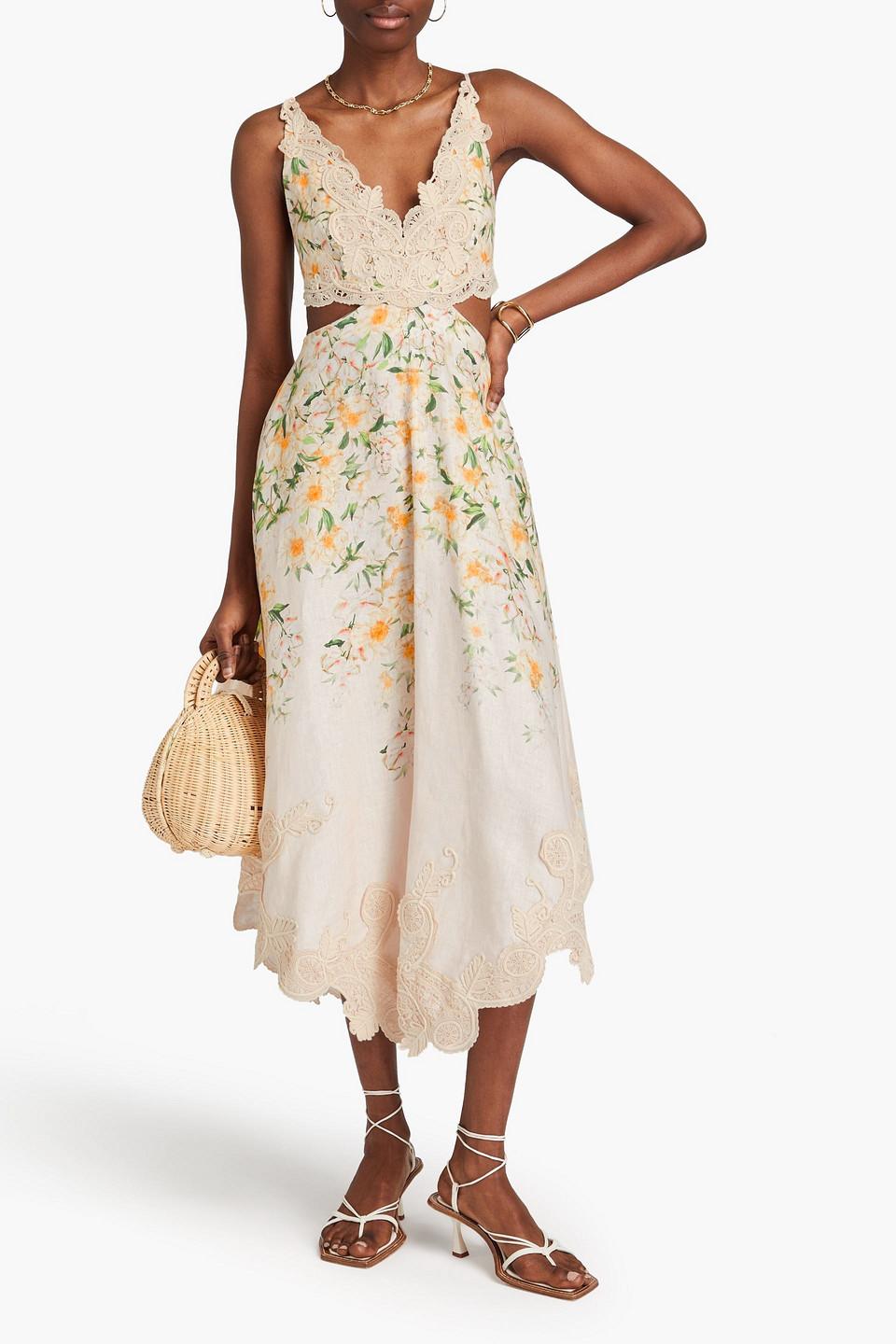 zimmermann cut out dress Zimmermann Cut-out Halterneck Maxi Dress