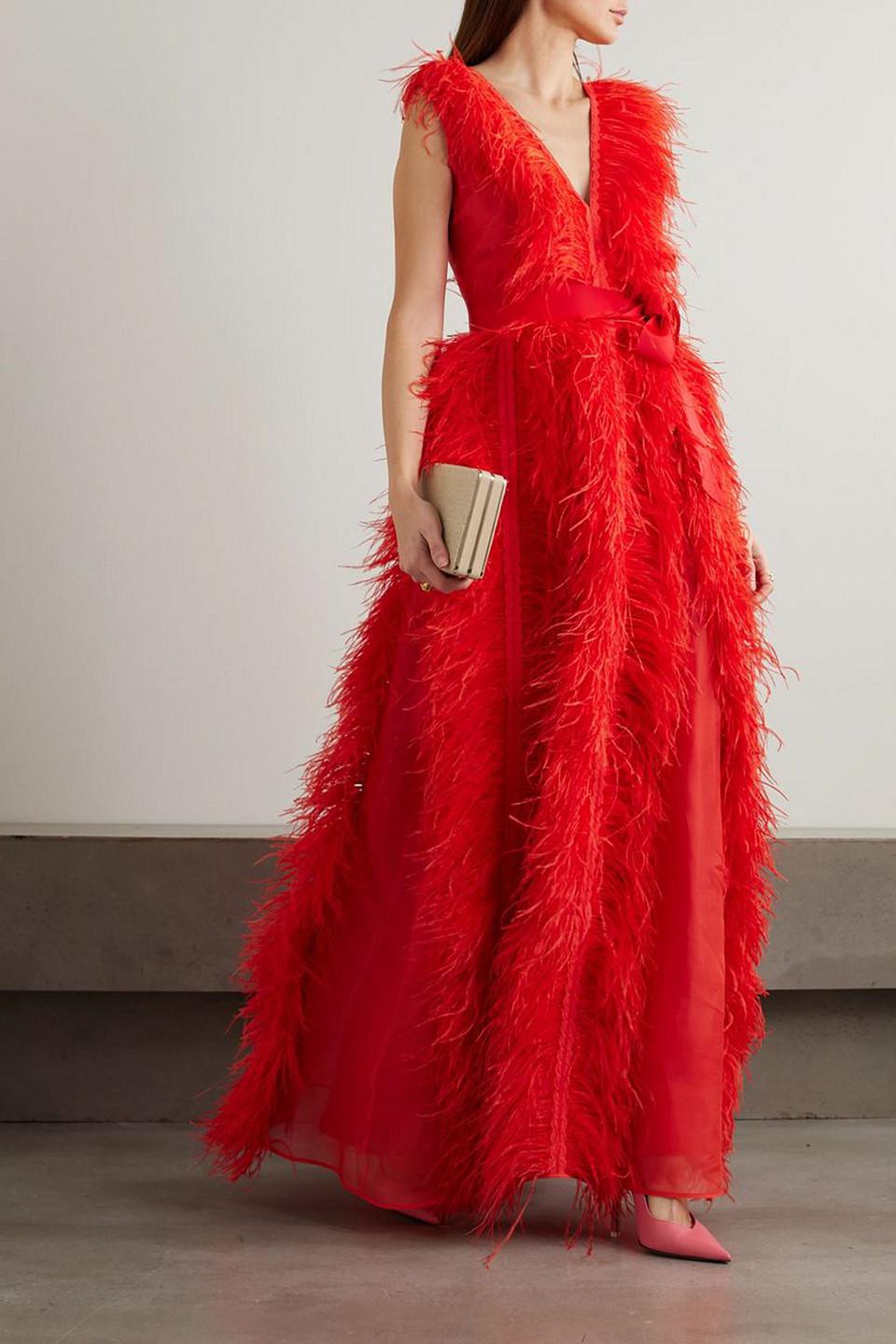 Huishan zhang feather dress hotsell