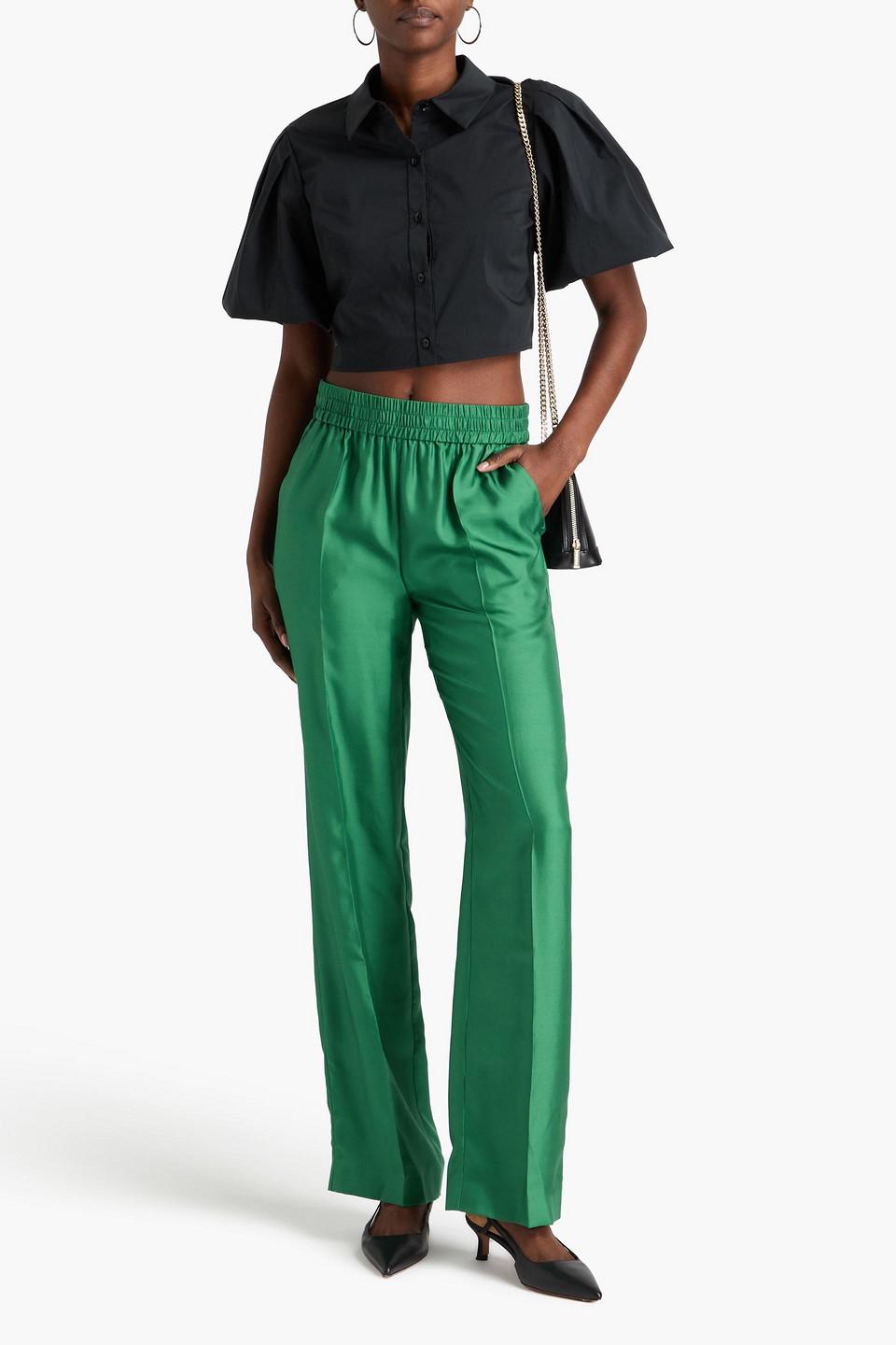 パンツ RED VALENTINO Woman Pants Green 2R0RBG606SK 031 Red Valentino Outlet: Pantalone donna - Verde | Pantalone