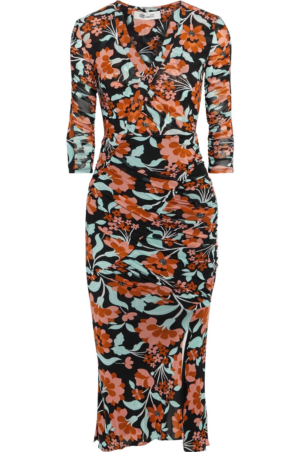 Briella ruched mesh dress hotsell