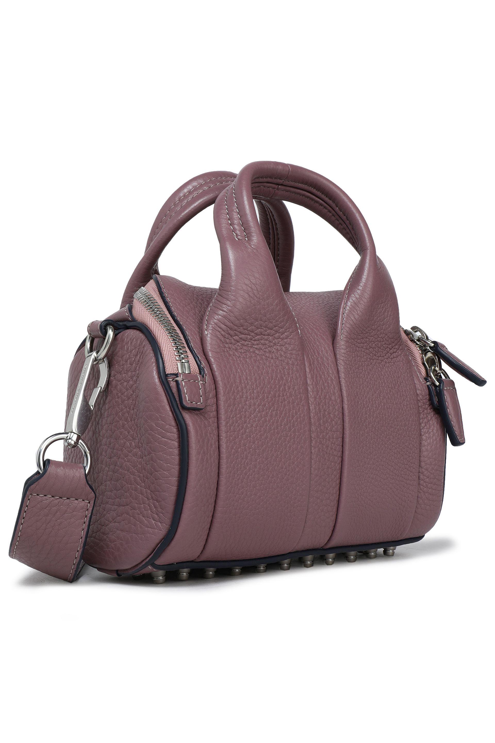Alexander Wang Rockie Pebbled Leather Shoulder Bag Plum In Purple Lyst