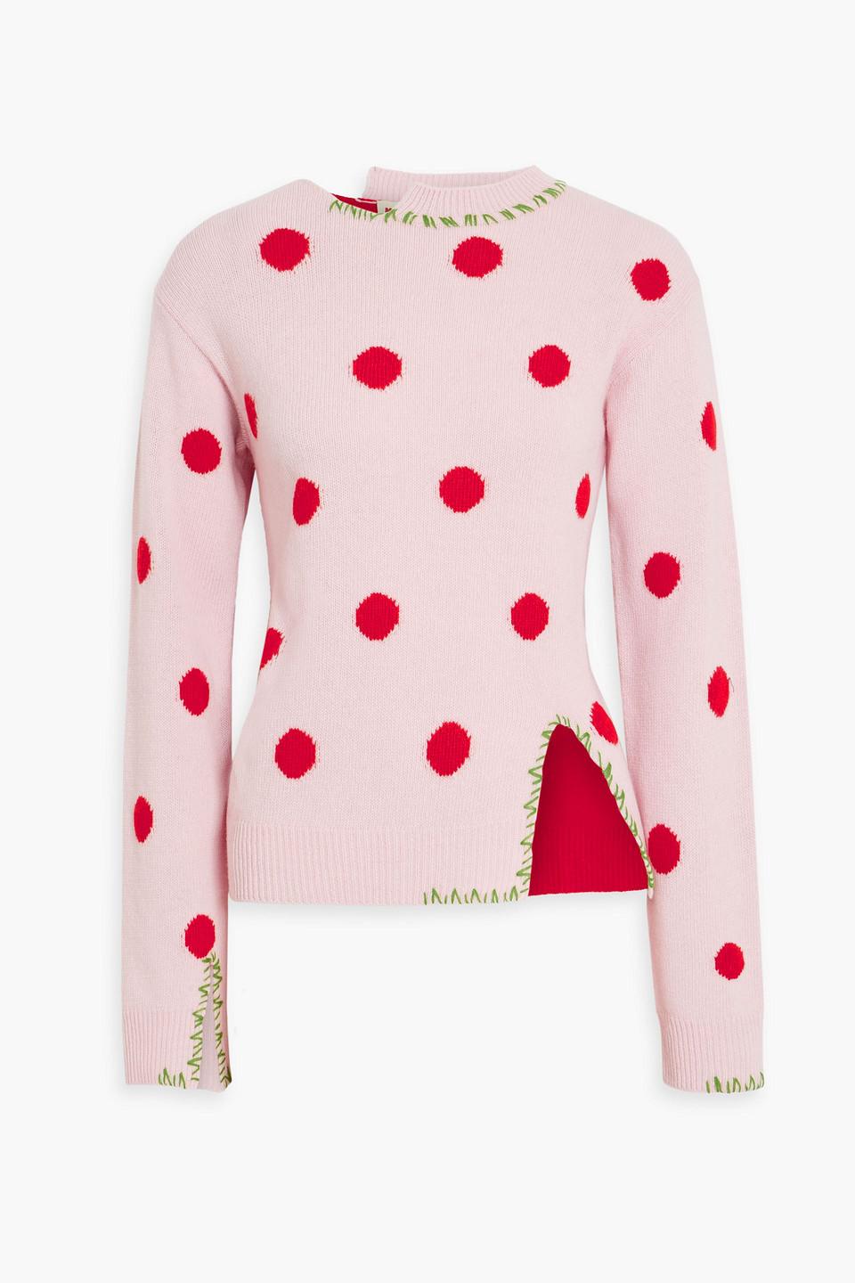 【送料&関税込】Marni Polka Dot Crewneck Sweater MARNI POLKA DOT MOHAIR BLEND SWEATER – TheLuxeLend