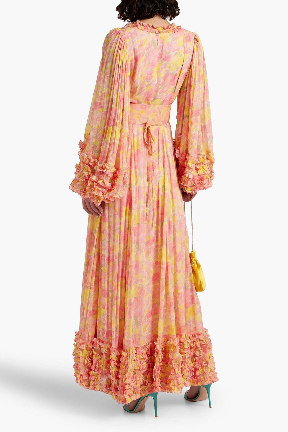 open lace back dress Organza Maxi Dress Spring Bloom  Me & My Cousin