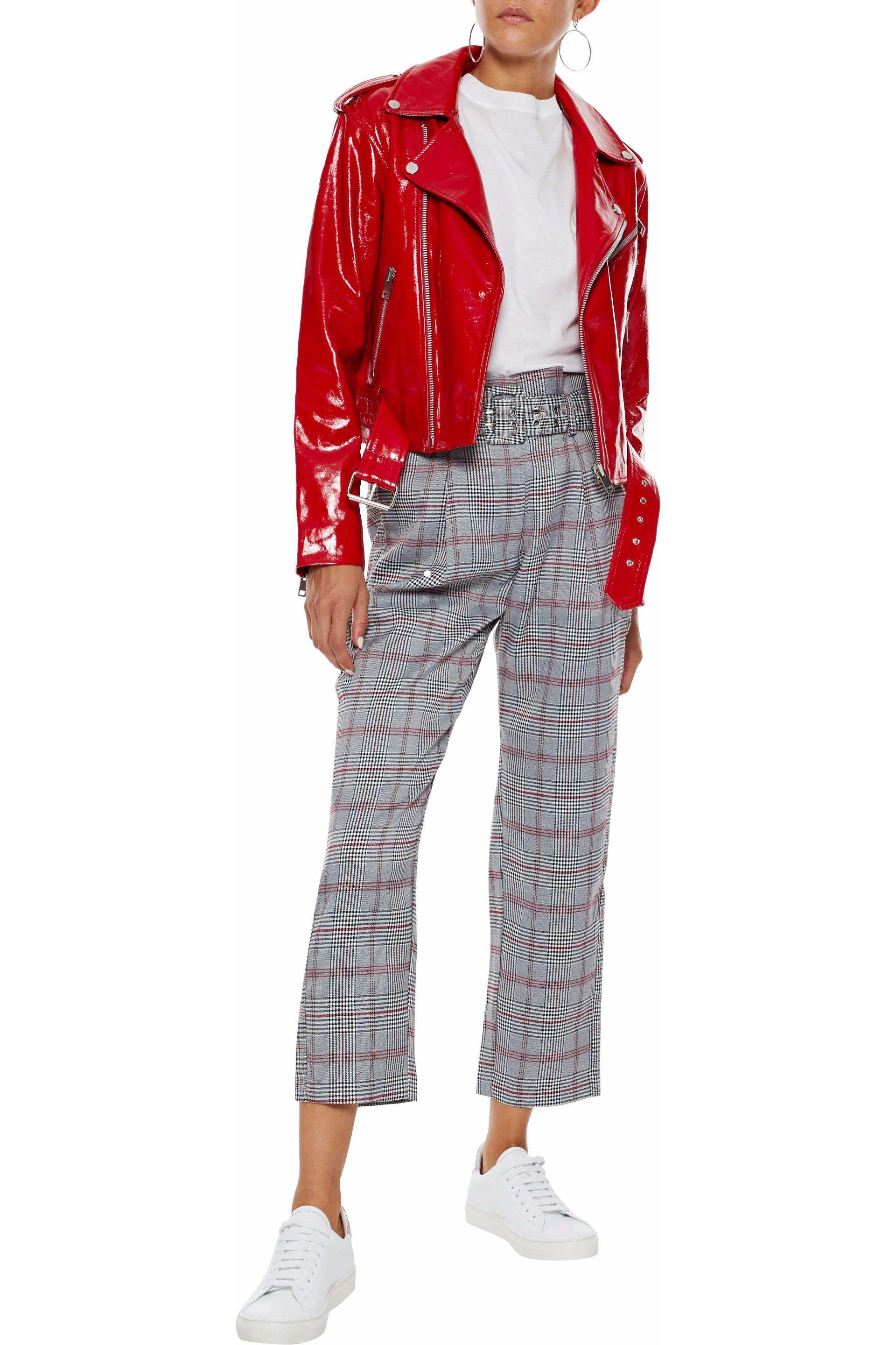 white patent leather jacket