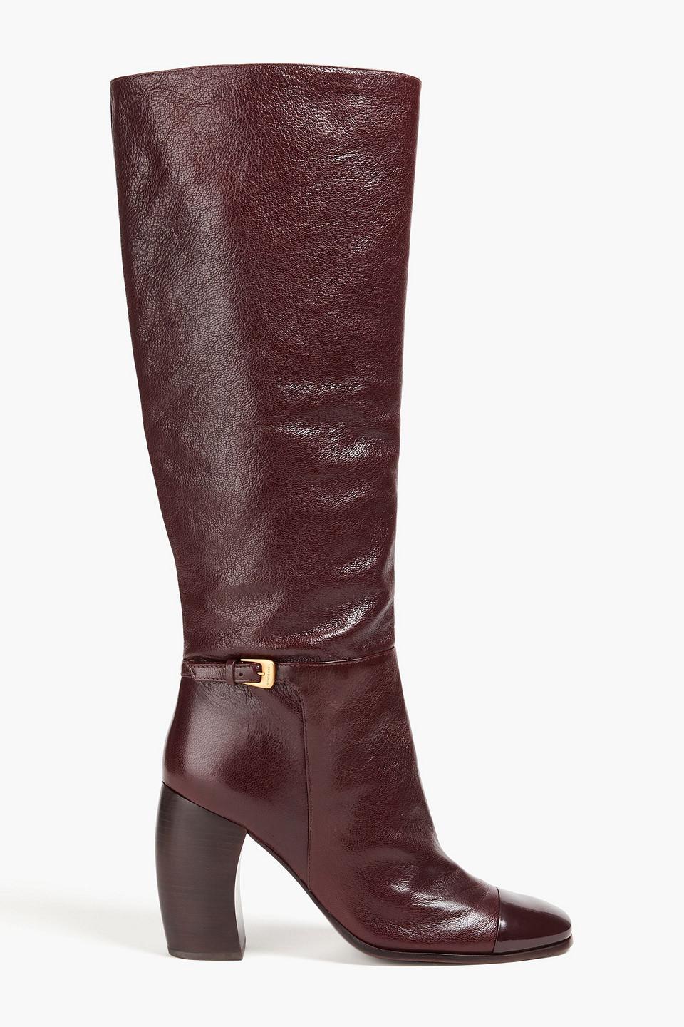 Tory burch burgundy boots new arrivals