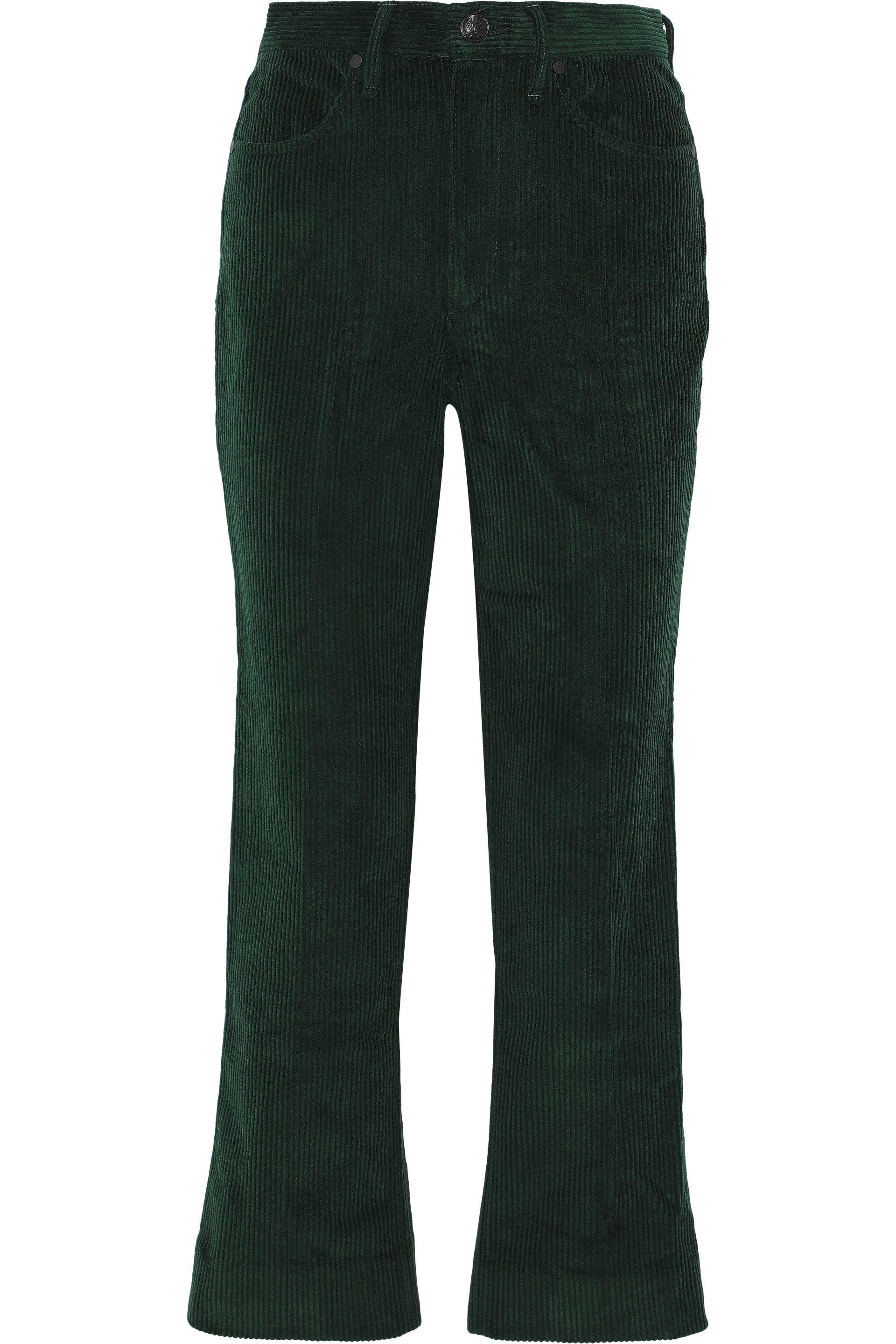 emerald corduroy pants
