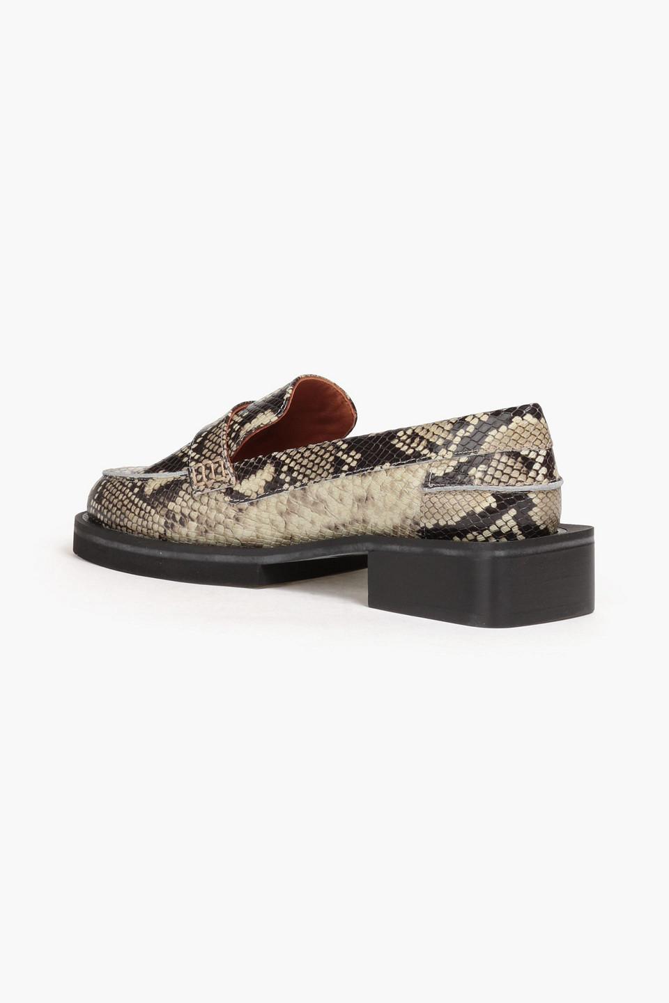 Snake loafers sales