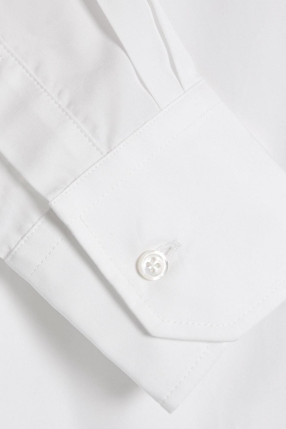 Thom Browne Cotton-Poplin Mini Shirt Dress in White | Lyst