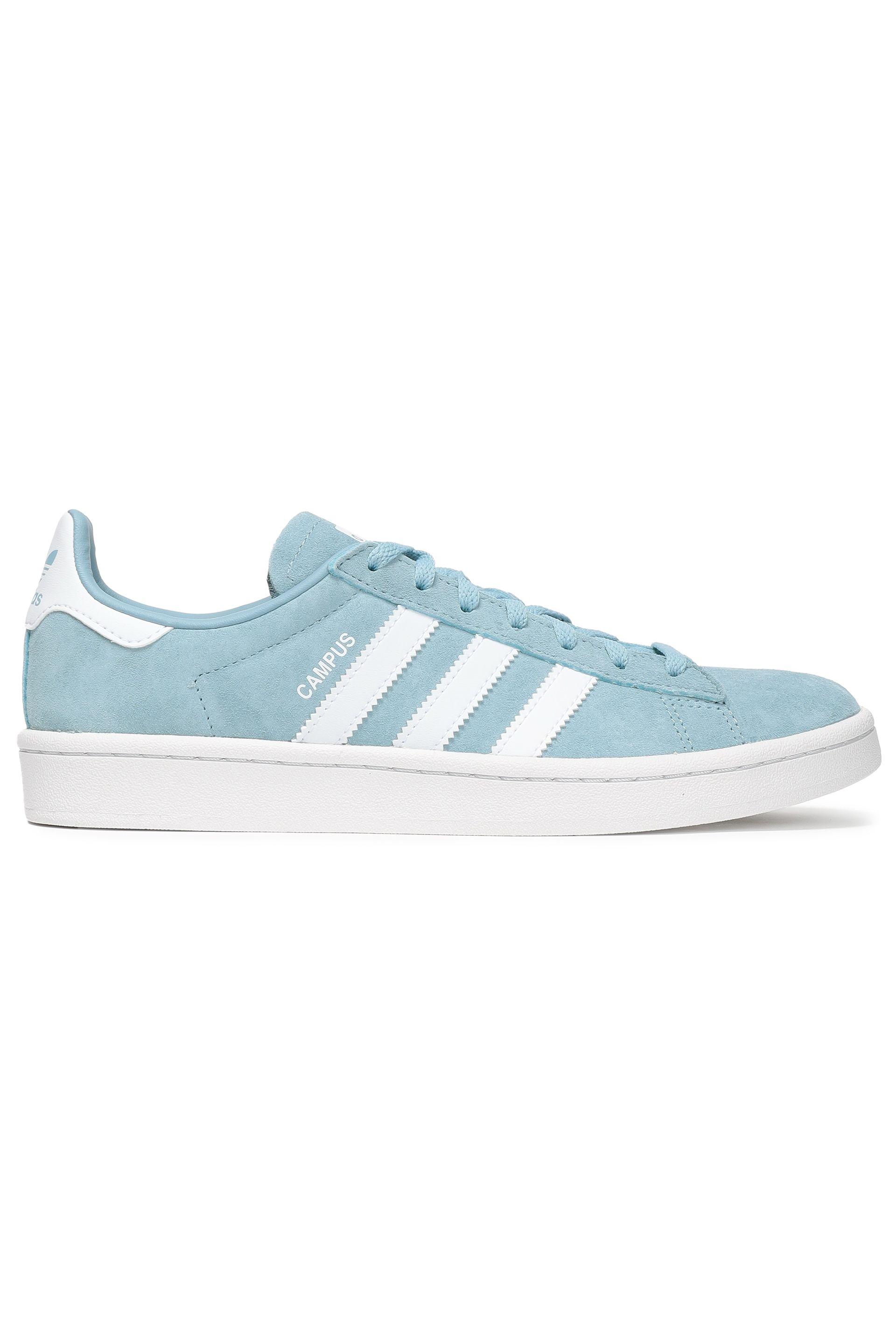 adidas Originals Campus Leather-trimmed Suede Sneakers Sky Blue - Lyst