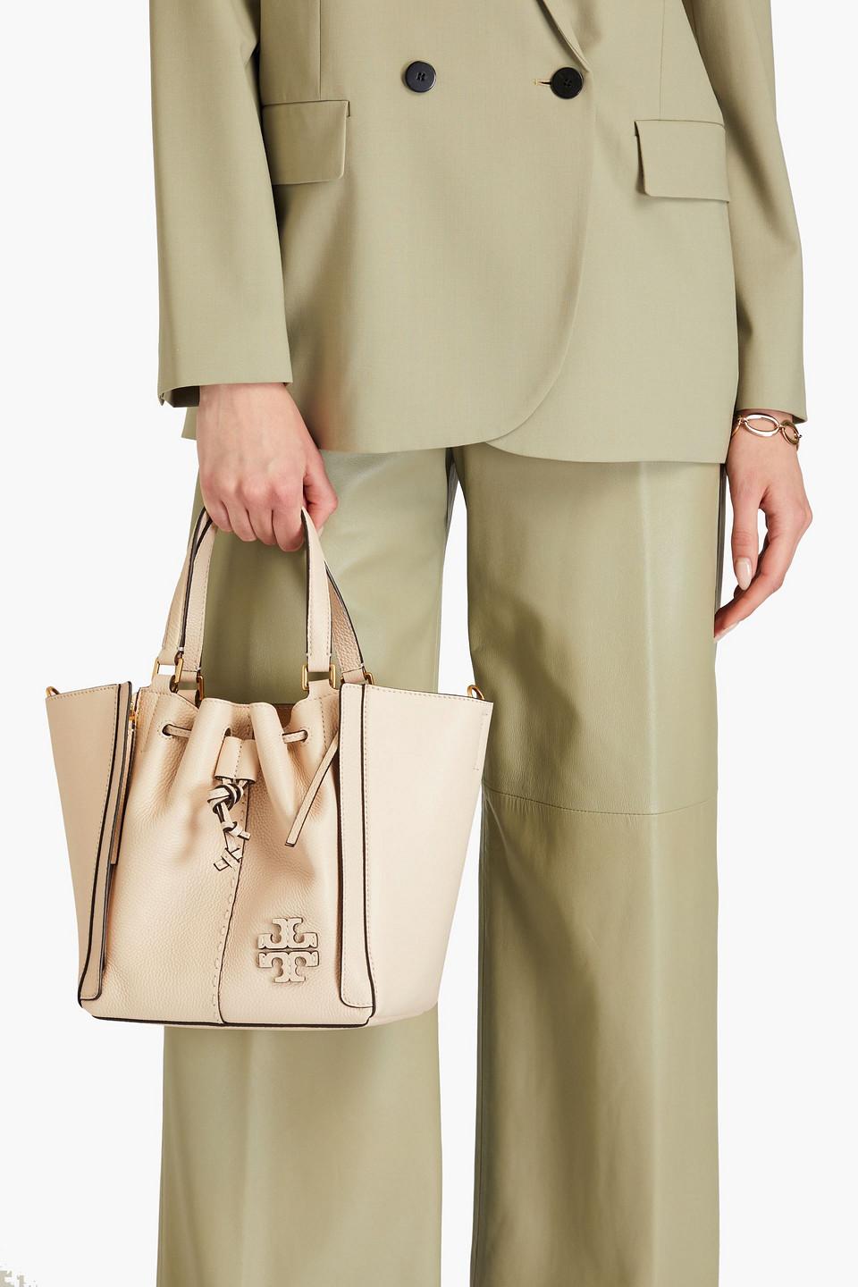 Tory Burch Mcgraw dragonfly tote bag aus glatt und narbenleder in Natur Lyst DE
