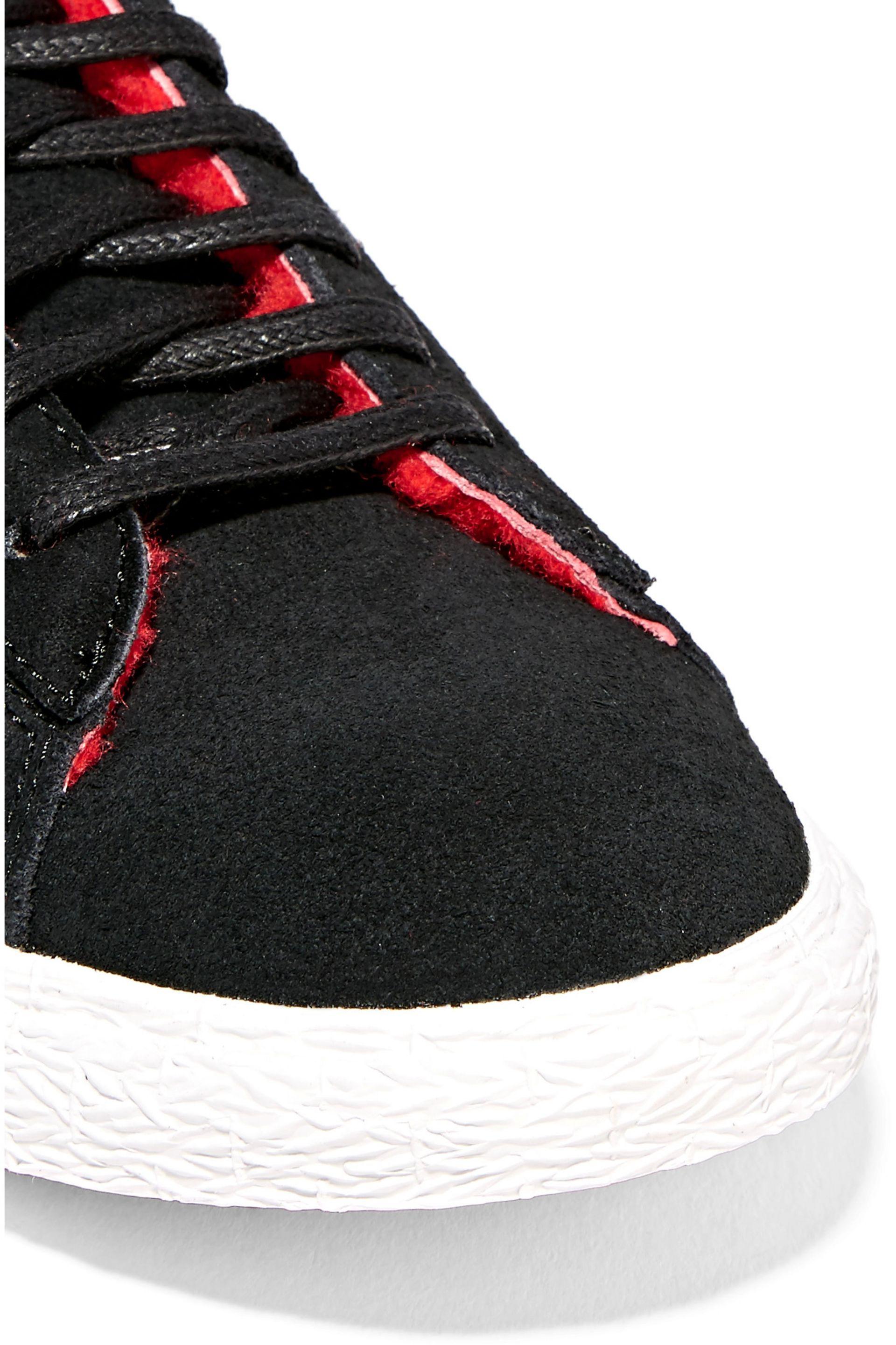 nike black suede trainers