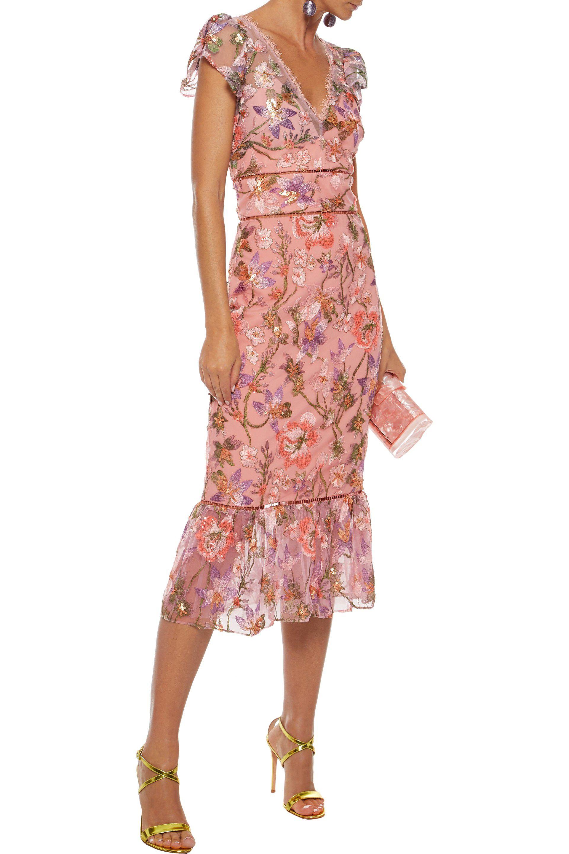 marchesa notte blush gown