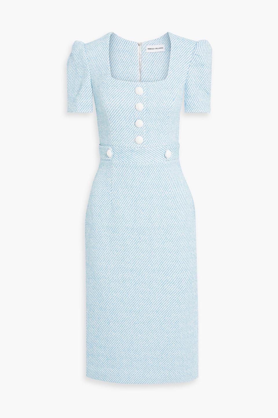 【REBECCA VALLANCE】CARINE MIDI DRESS チェーン装飾 ツイード REBECCA VALLANCE】CARINE MIDI DRESS チェーン装飾 ツイード