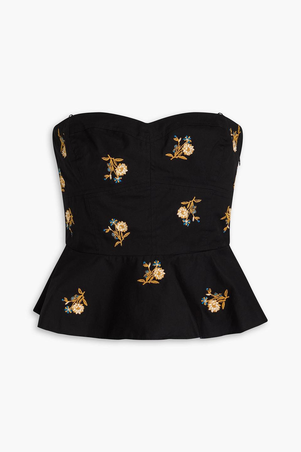 Veronica beard randa top peplum top