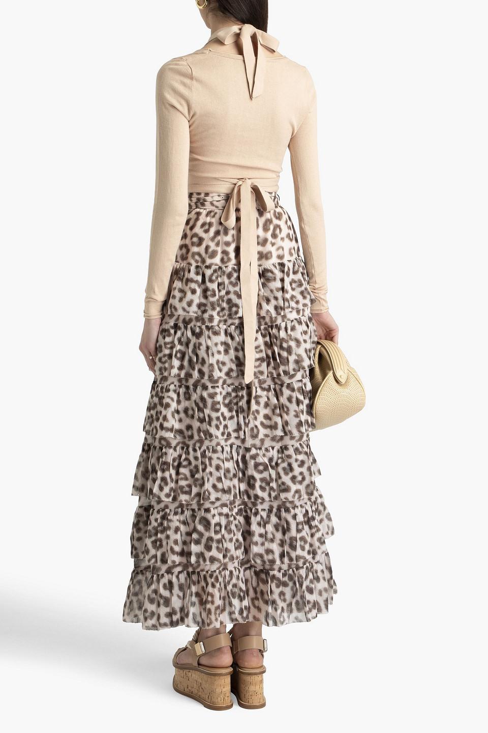 Zimmermann zebra print clearance skirt