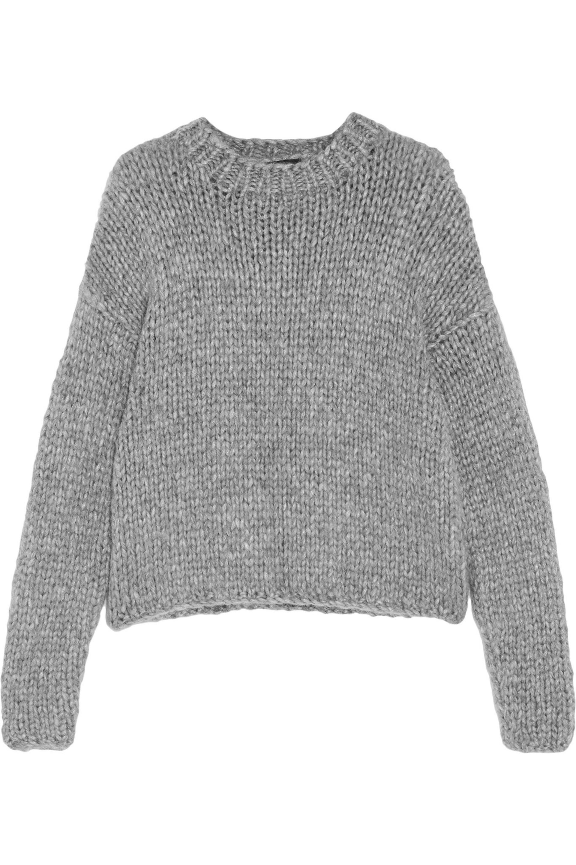 Line Wool Daphne Chunky-knit Sweater in Gray - Lyst