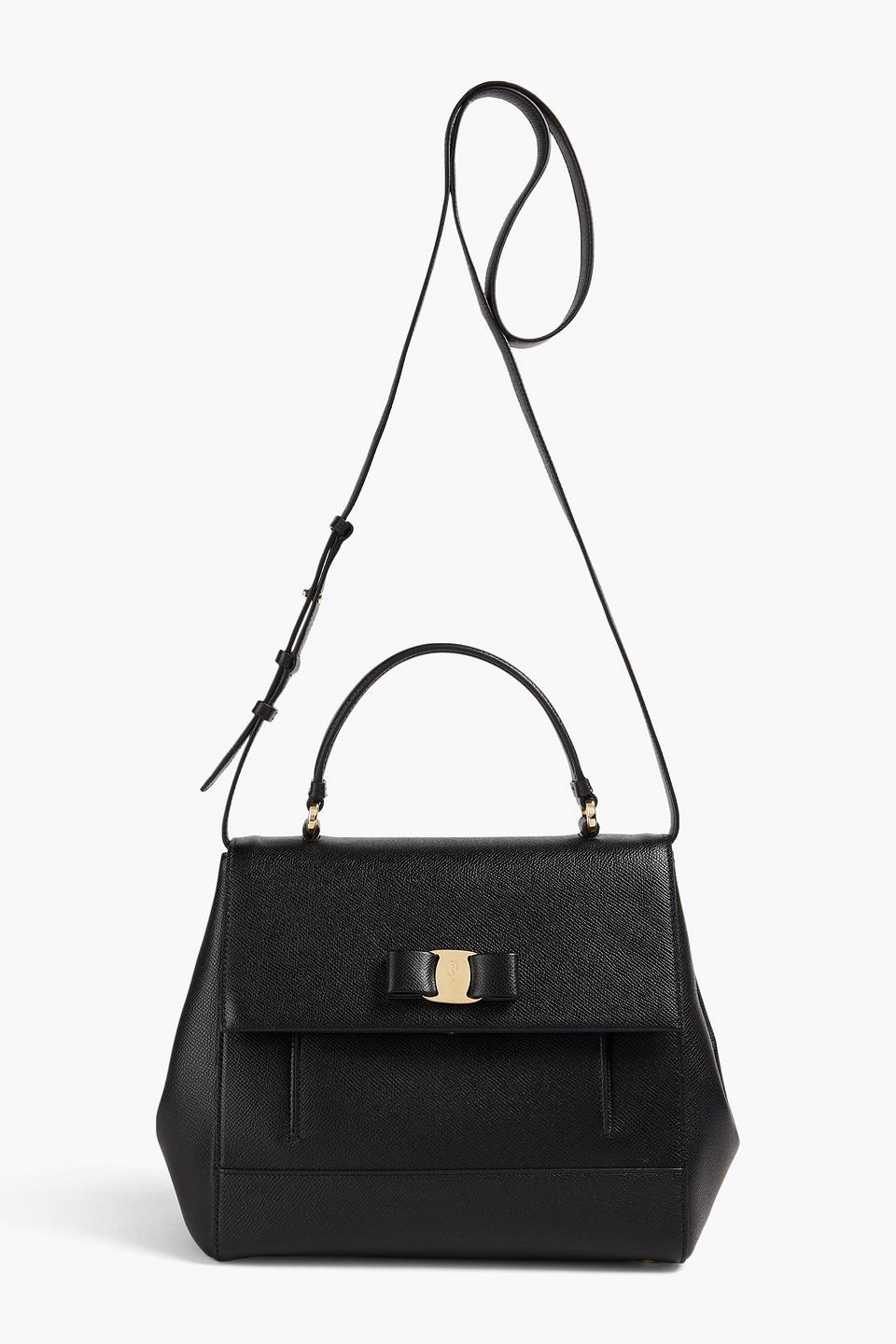 Ferragamo Tote bag aus narbenleder mit schleife in Schwarz Lyst DE