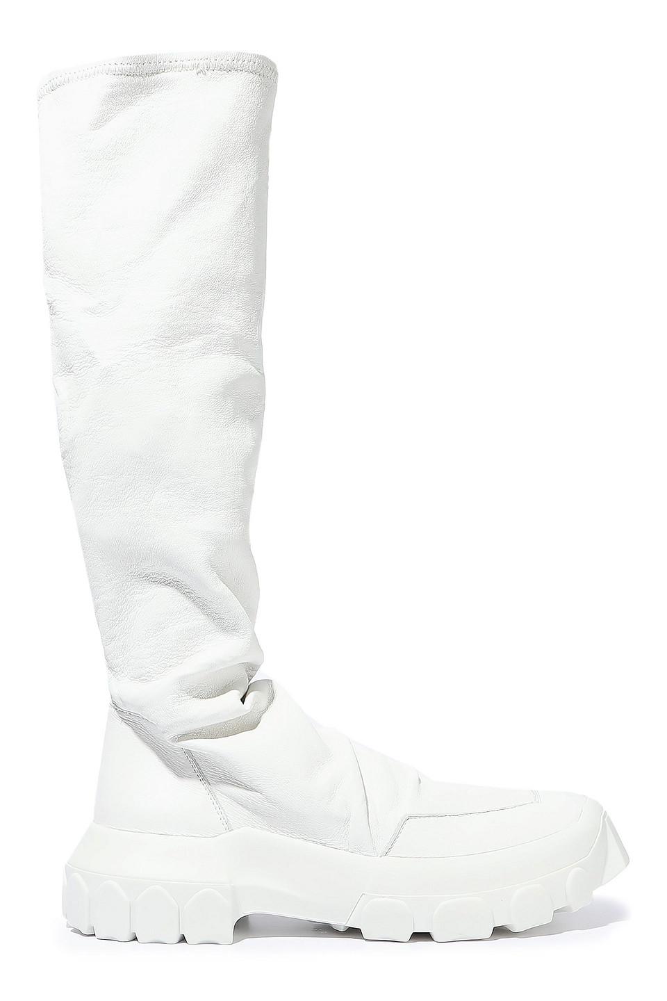 Rick Owens Hiking Stretchleather Sock Boots White Lyst