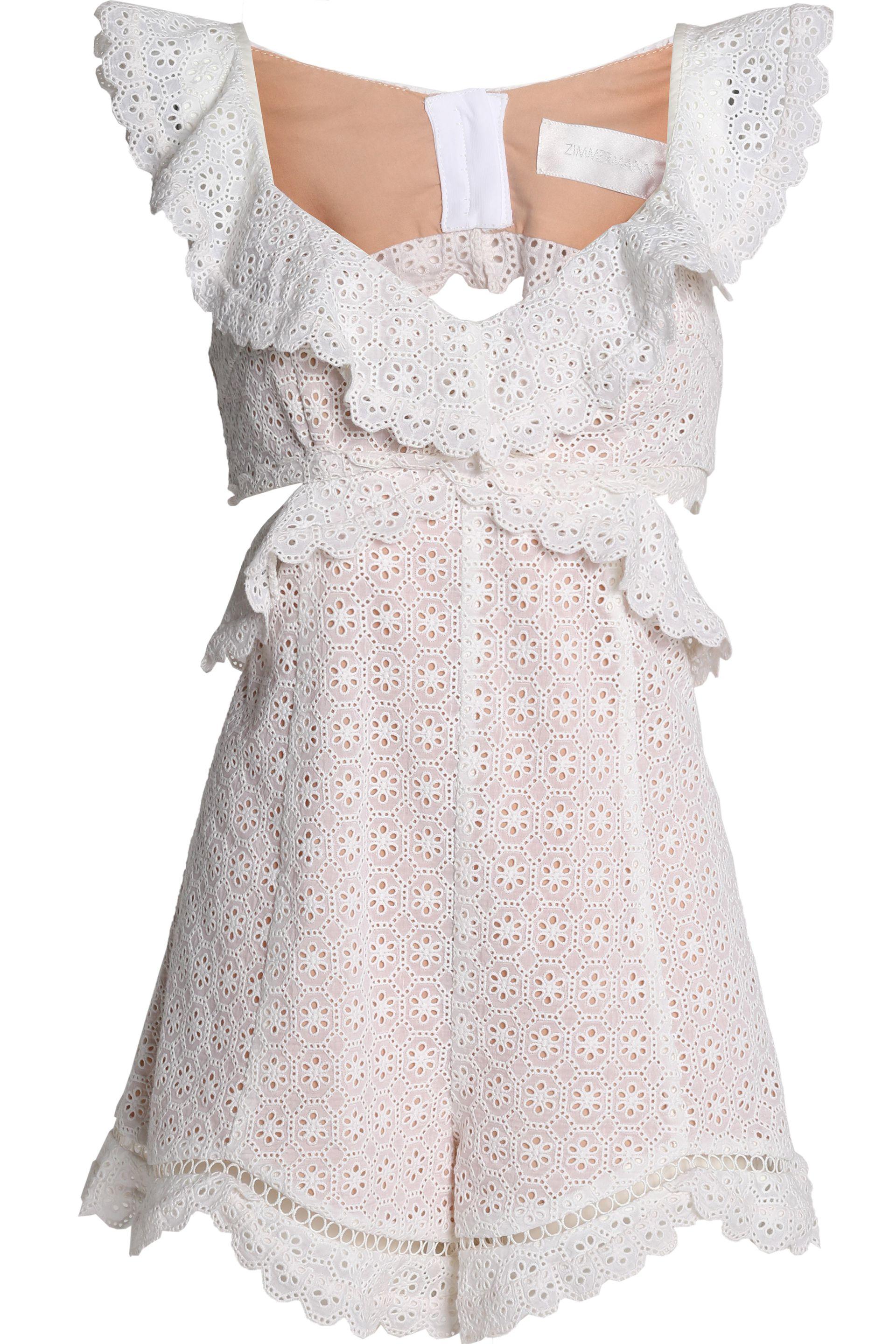 zimmermann jasper ruffle set white