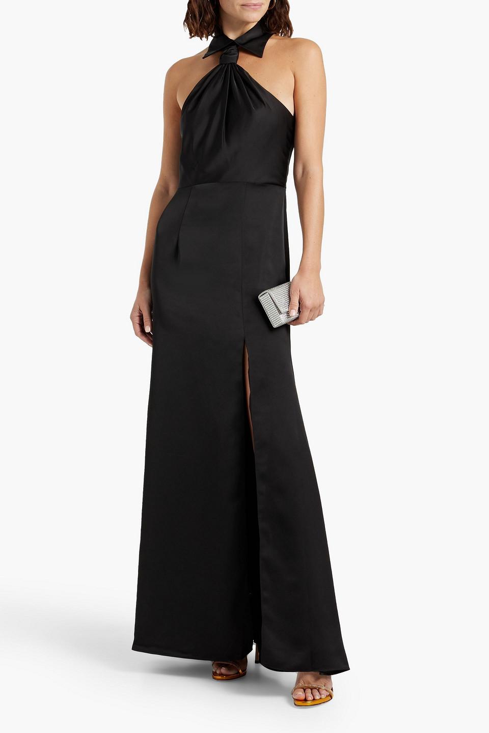 Halterneck Gown Halston Heritage Cutout Crepe Dress Halston