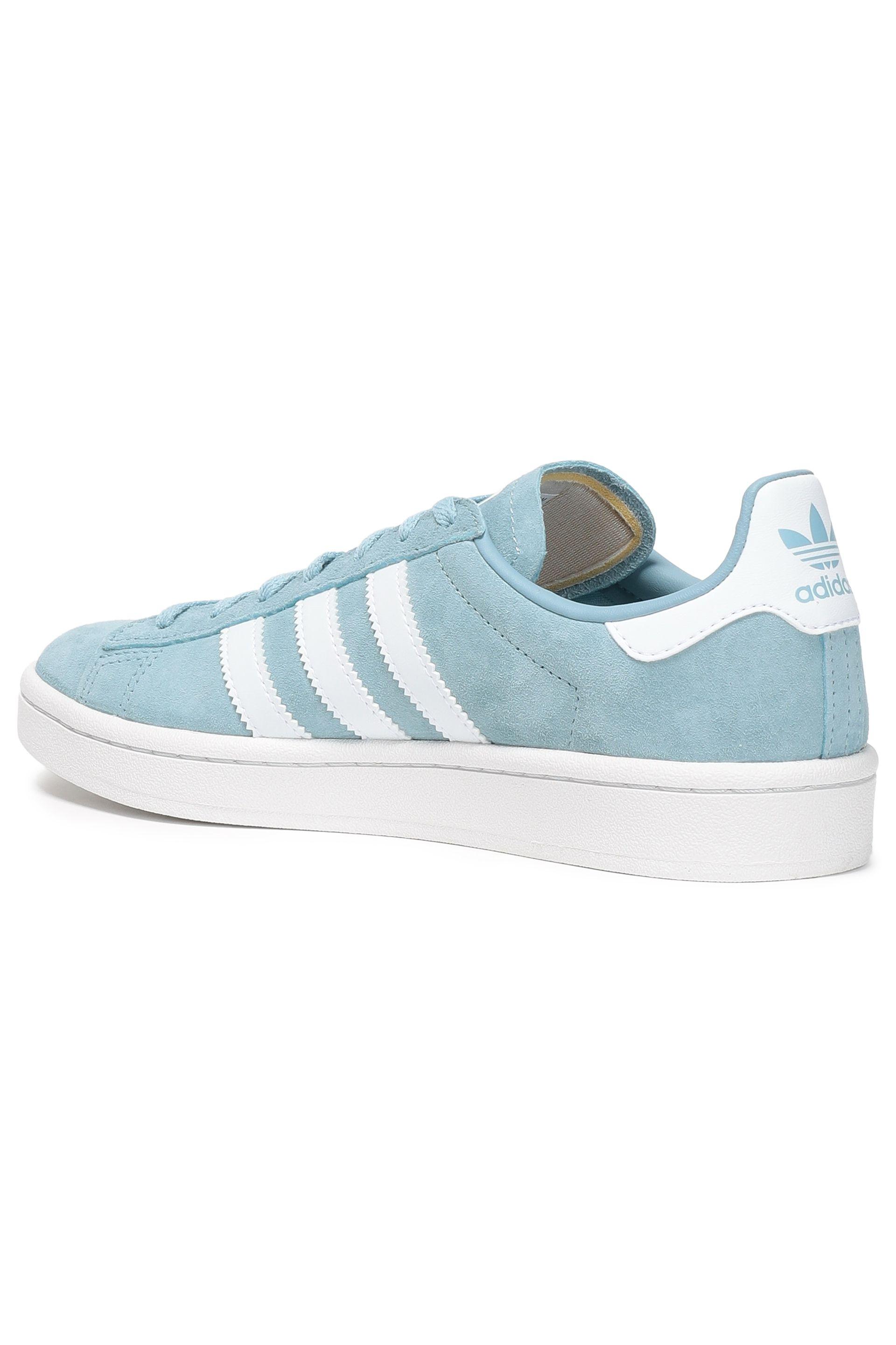 adidas pale blue campus suede trainers