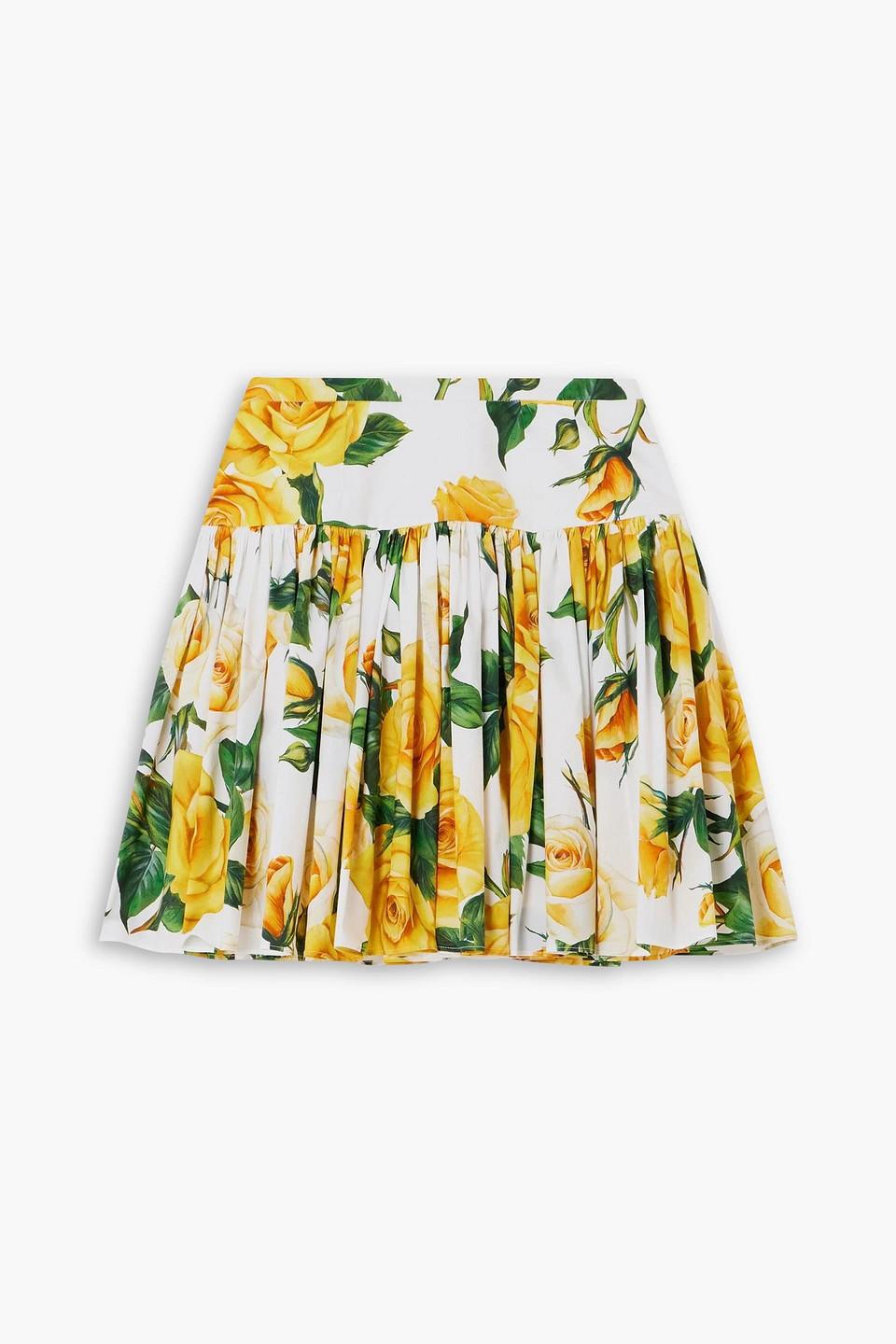 Dolce & Gabbana YELLOW PATTERNED SKIRT パターン スカート Dolce & Gabbana YELLOW PATTERNED SKIRT パターン スカート