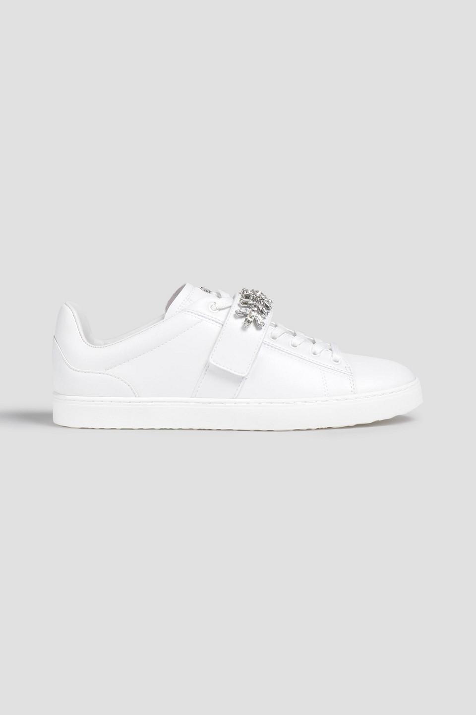 stuart weitzman cristy leather sneaker