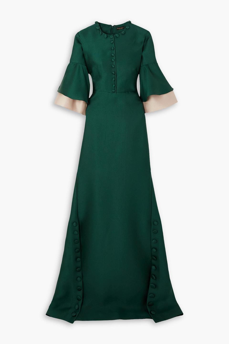 reem acra green dress A green dress that makes us feel good! xo Reem #ReemAcra #SoireeCollection #Spring22 #RTW Photographer: @fadi_acra