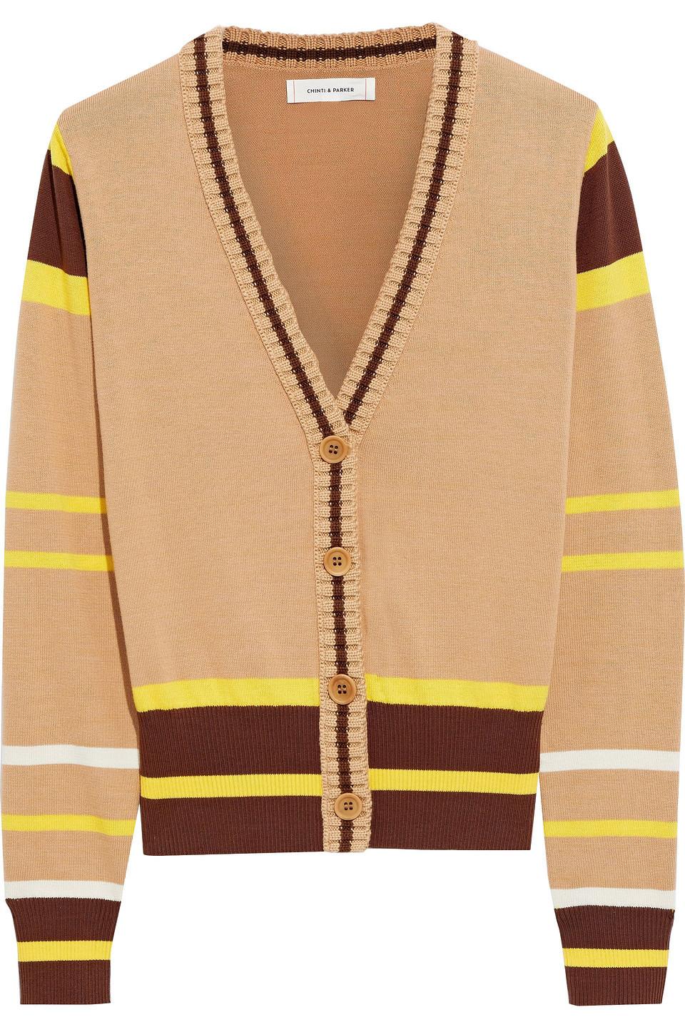Chinti \u0026 Parker Striped Cotton Cardigan 