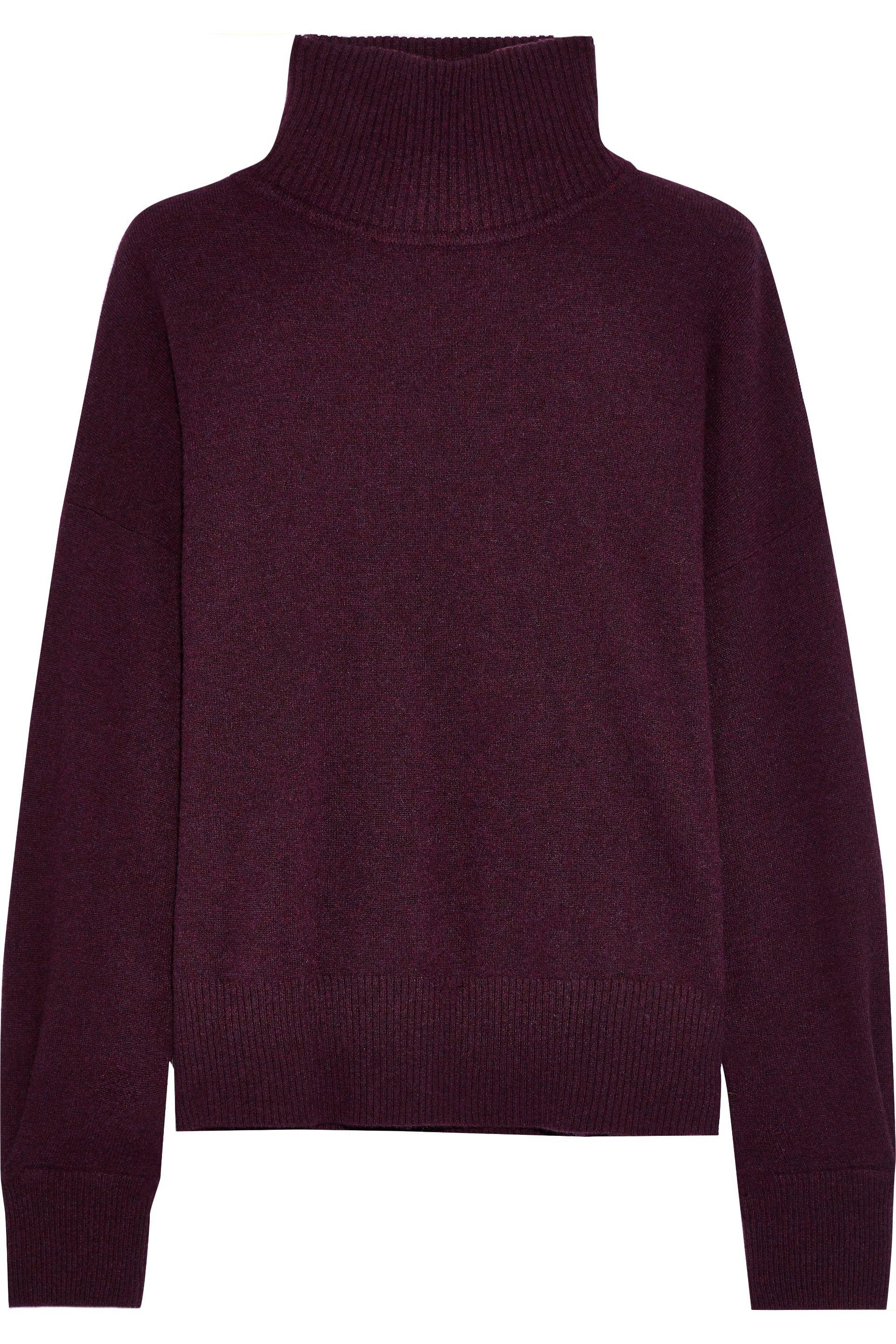 Autumn Cashmere Cashmere Turtleneck Sweater Plum in Purple - Lyst