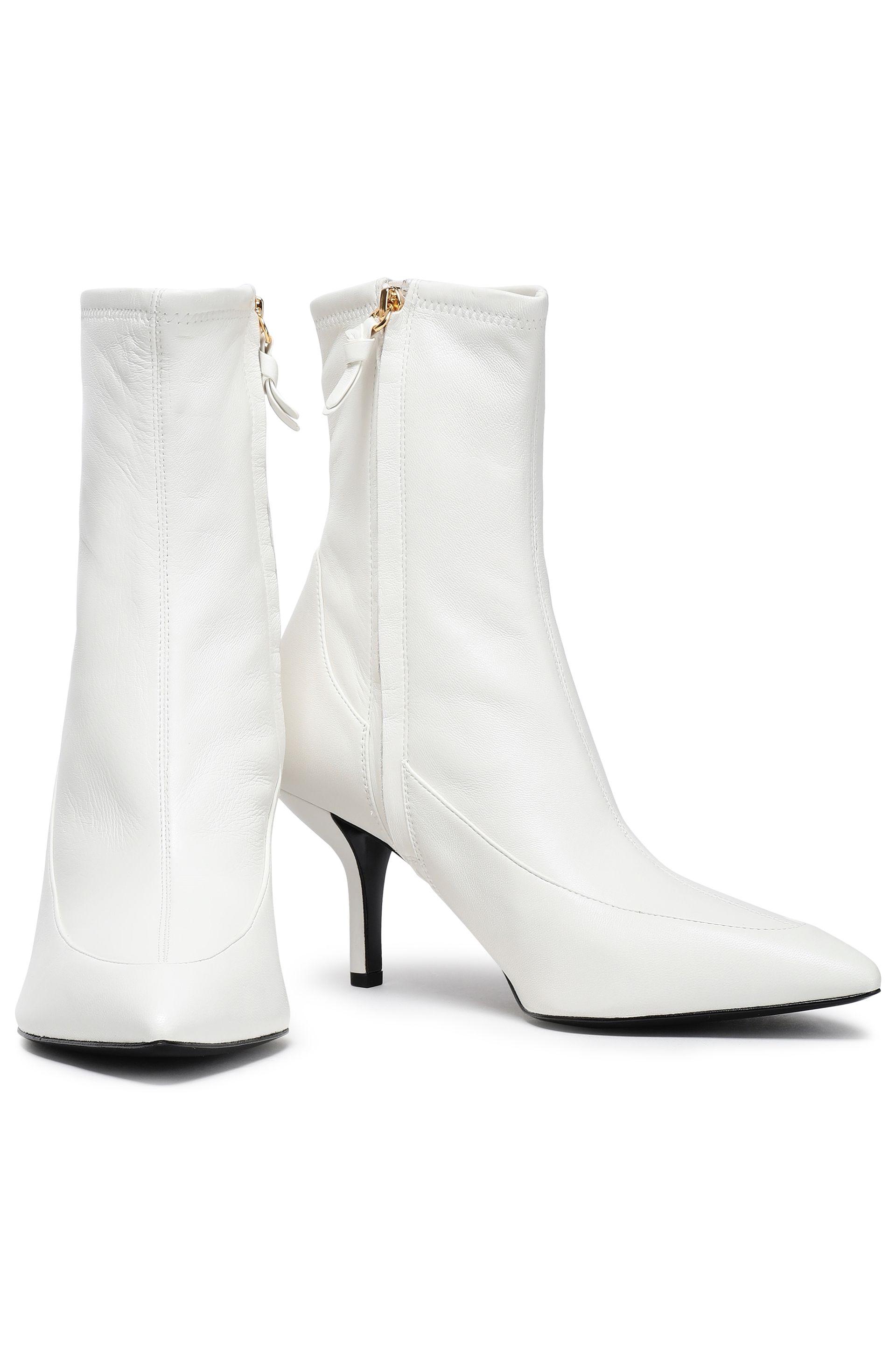 diane von furstenberg white boots