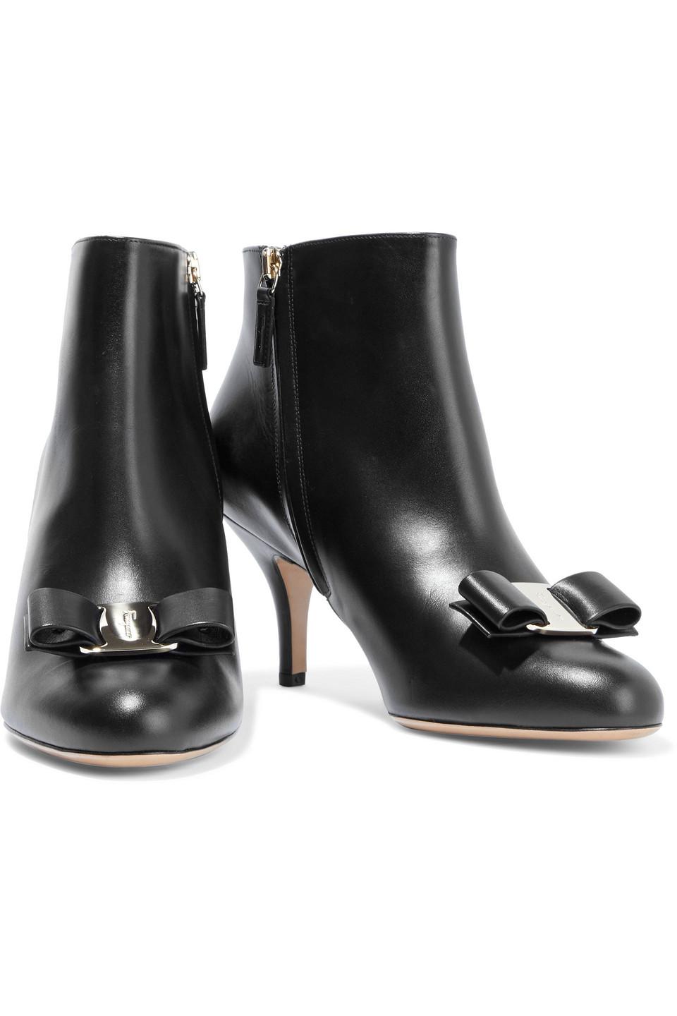 ferragamo bow booties