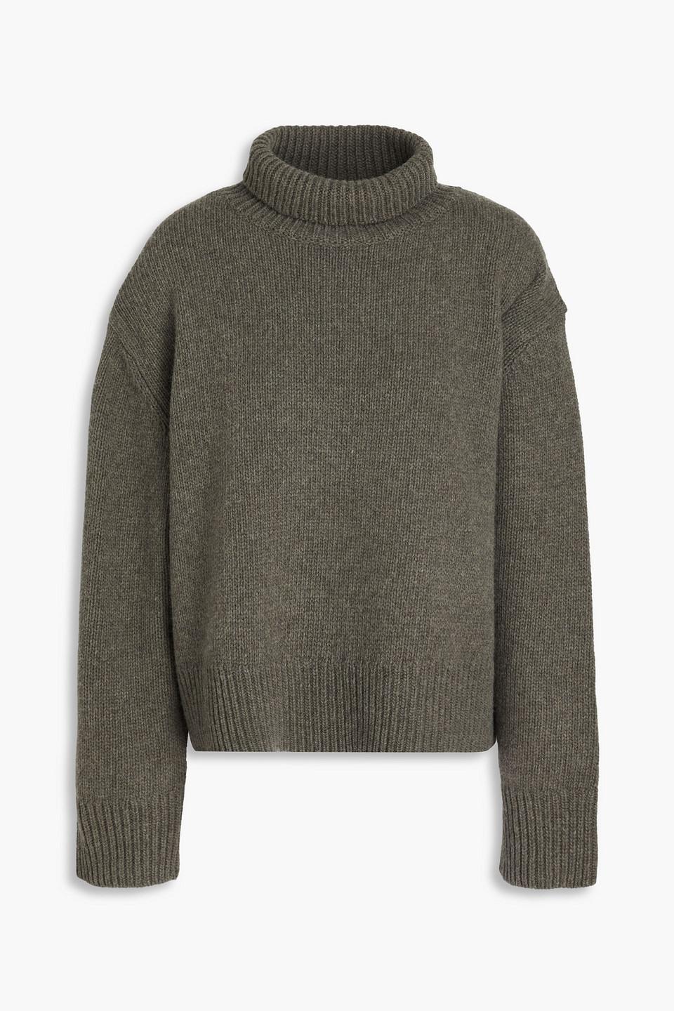Nili Lotan Oversized Wool Turtleneck Sweater in Green Lyst UK