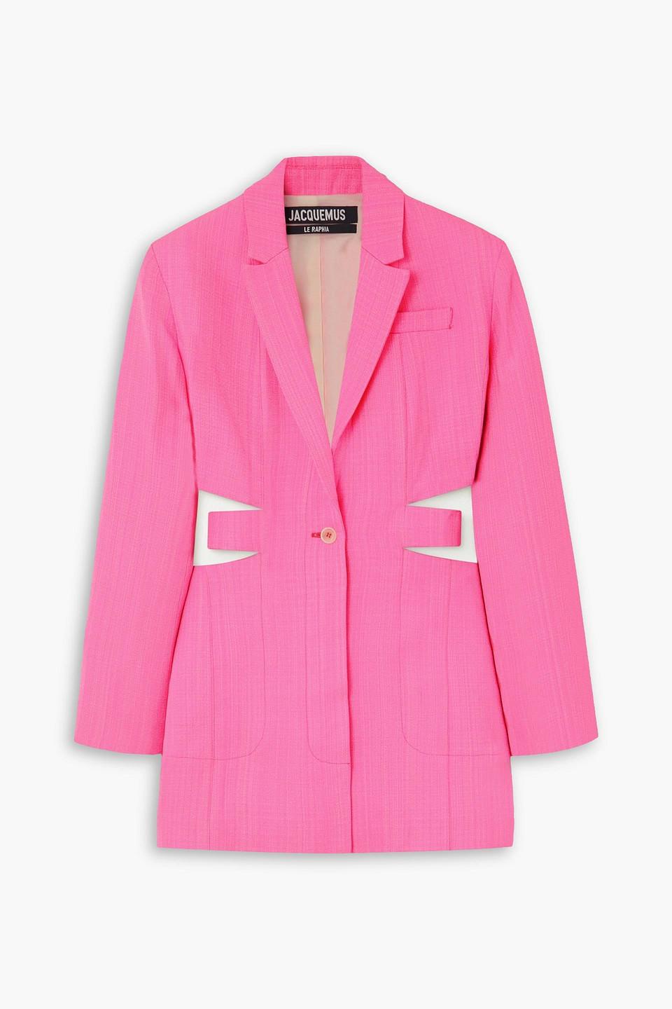 Jacquemus Pink Blazer Dress Jacquemus Pink La Veste Cavaou Blazer