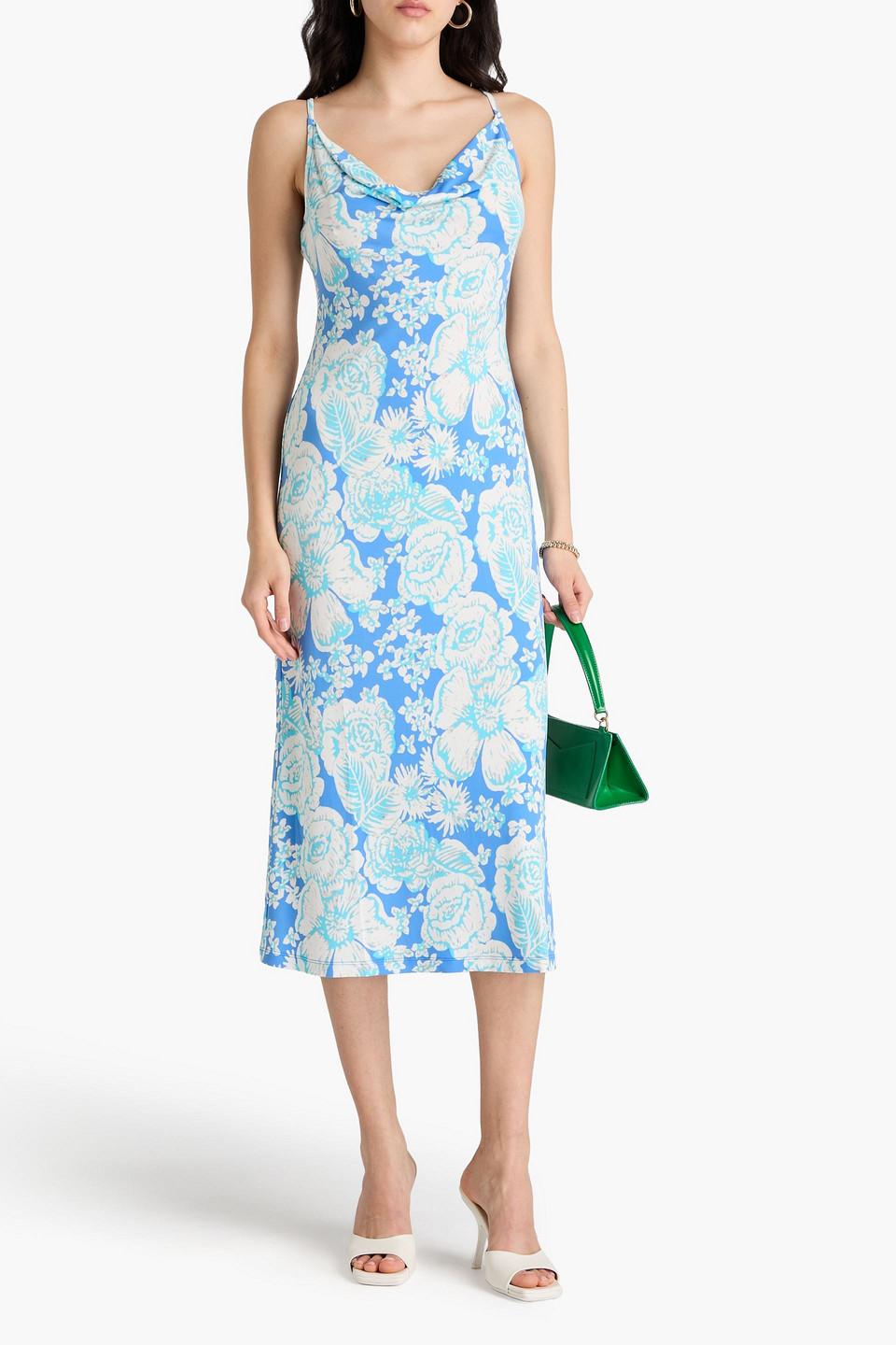 DIANE VON FURSTENBERG ストレッチジャージー スリップドレス DIANE VON FURSTENBERG ストレッチジャージー ミディスリップ