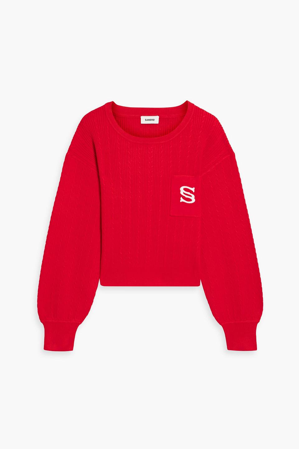 Sandro red shop sweater