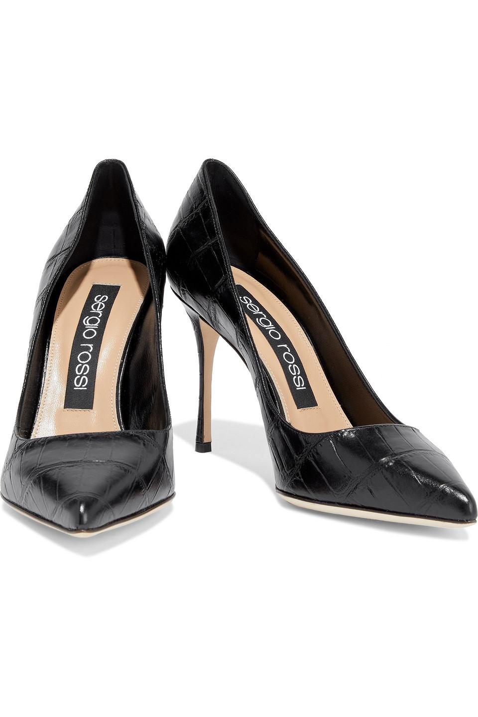 sergio rossi black pumps