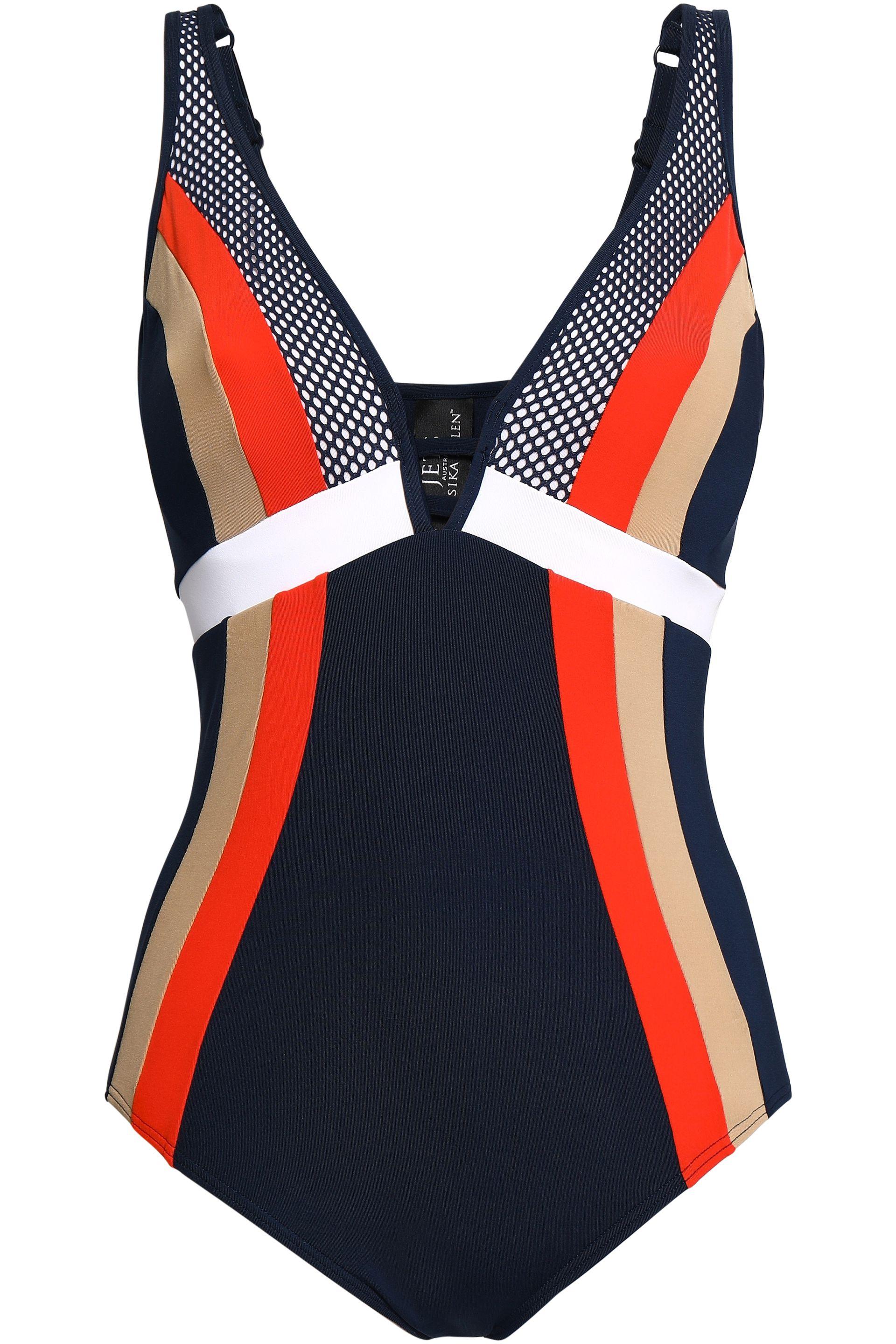 Jets by Jessika Allen Synthetic Ultraluxe Plunged Meshpaneled Color