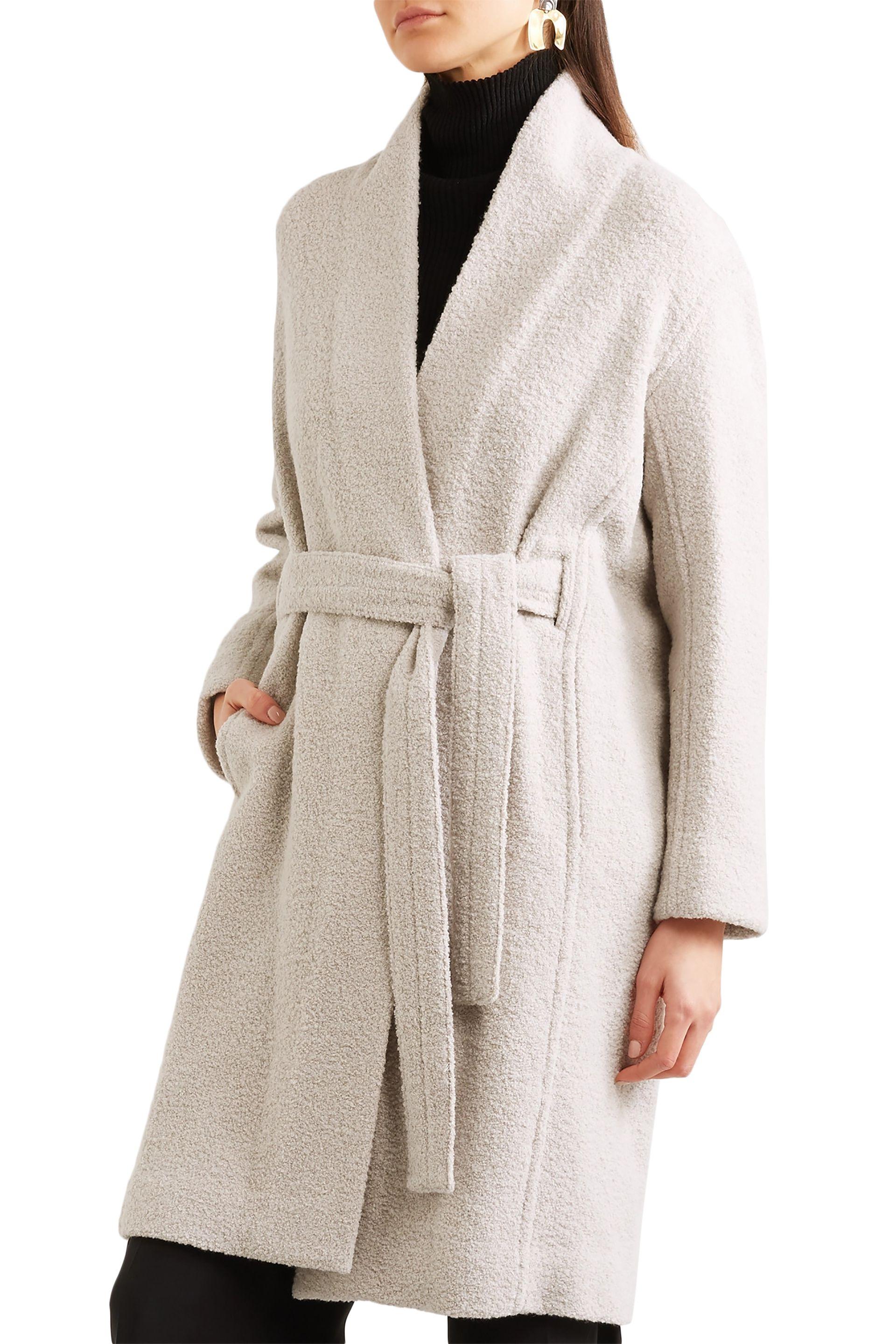 vince belted wool coat